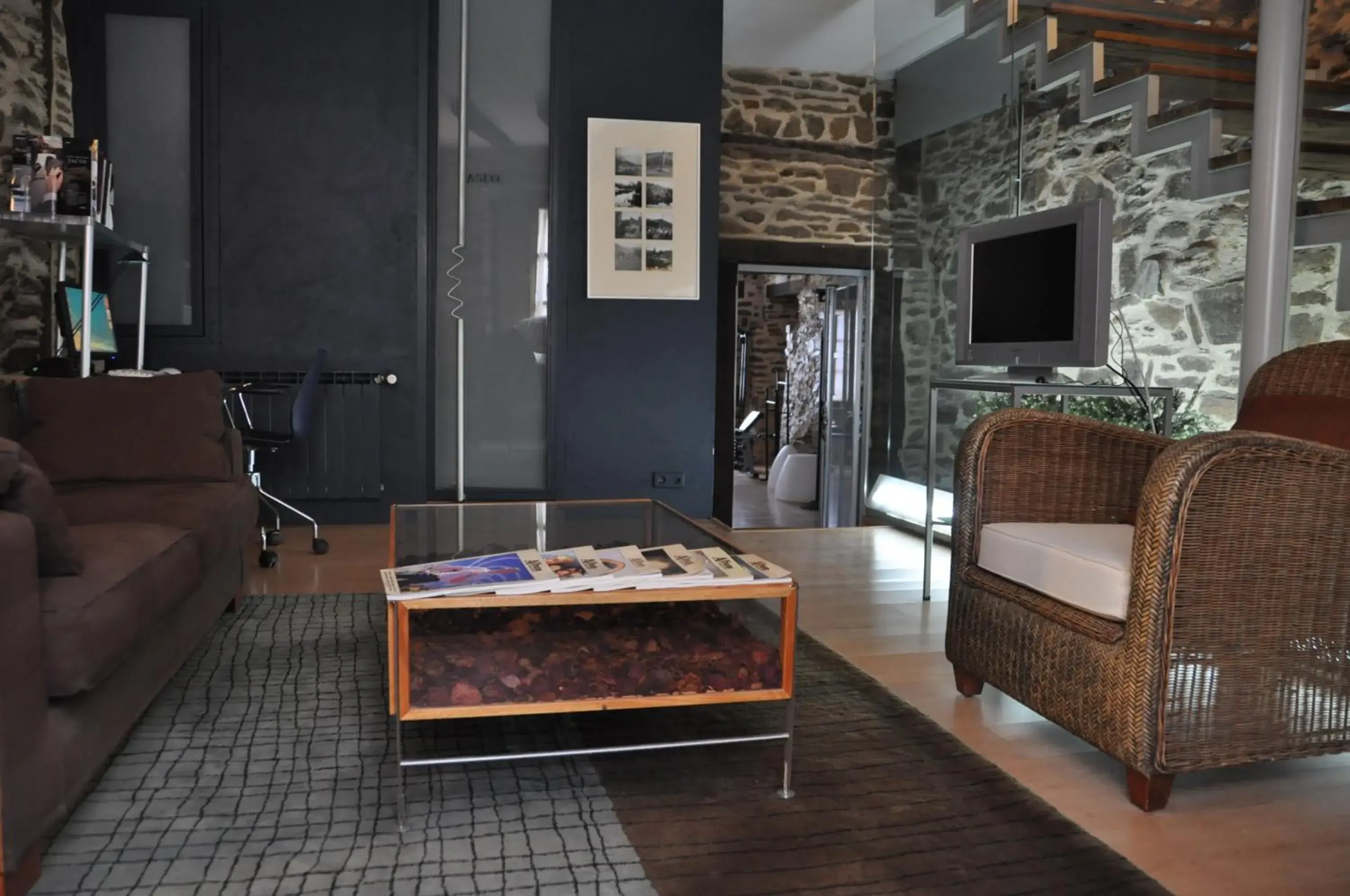 Communal lounge/ TV room, Seating Area in Posada Real La Carteria