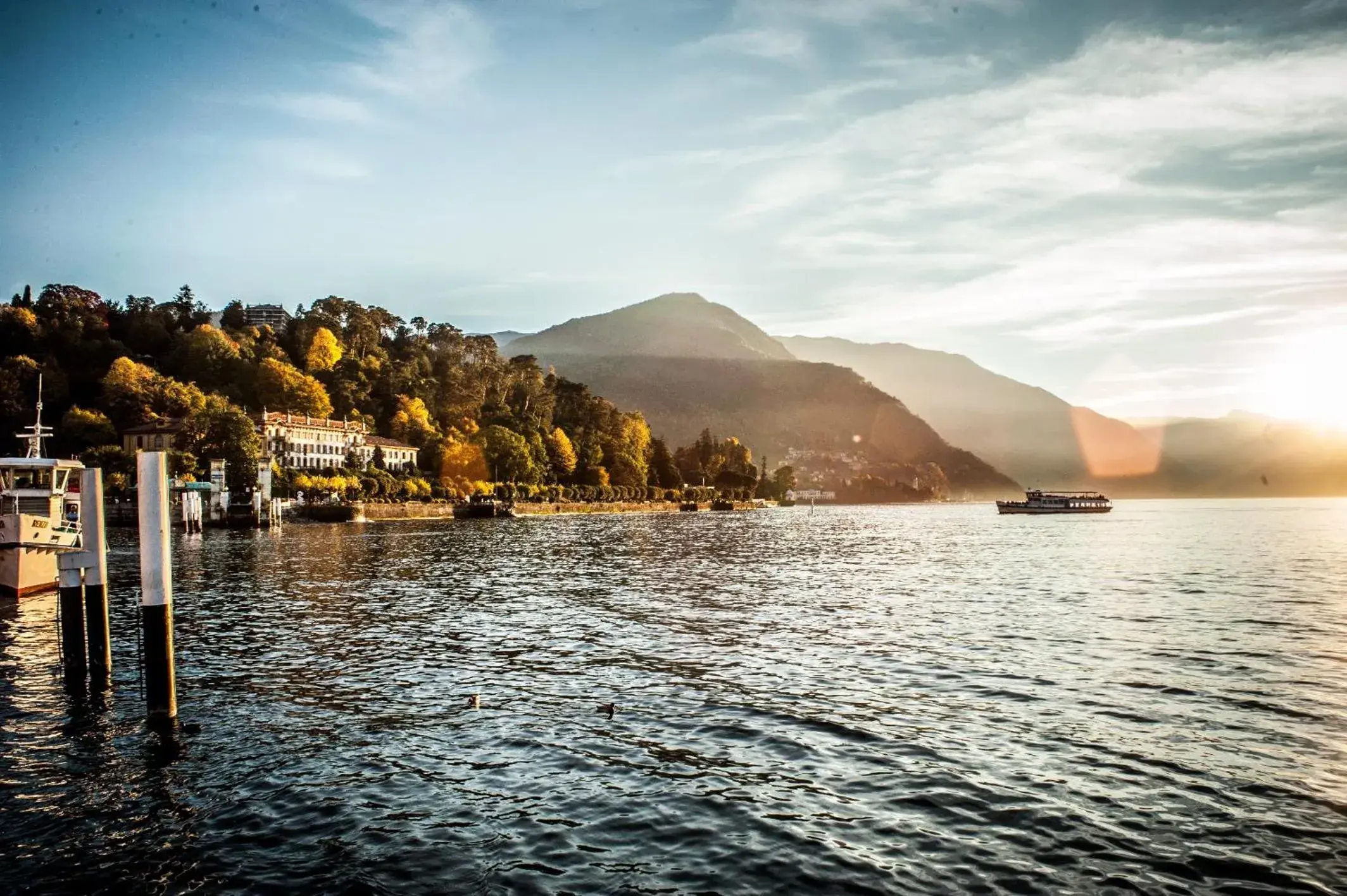 Lake view in Hotel Du Lac