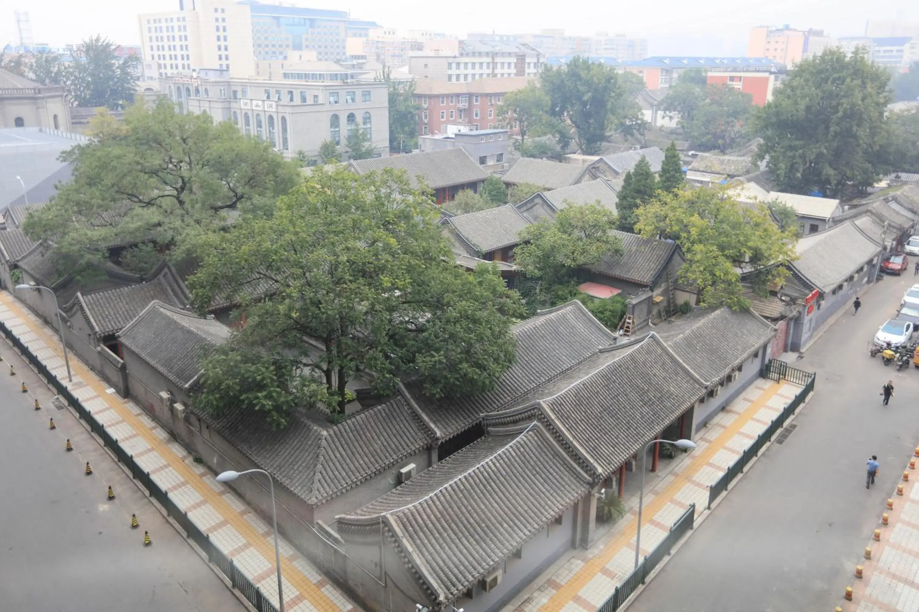 Spring, Bird's-eye View in Beijing Jingyuan Courtyard Hotel