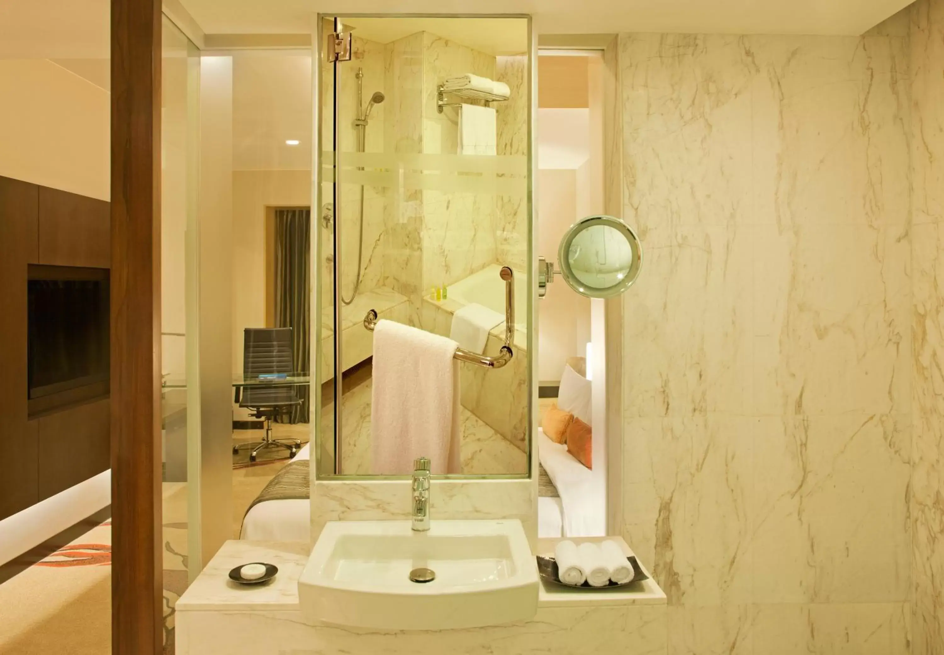 Shower, Bathroom in Radisson Blu Hotel Amritsar