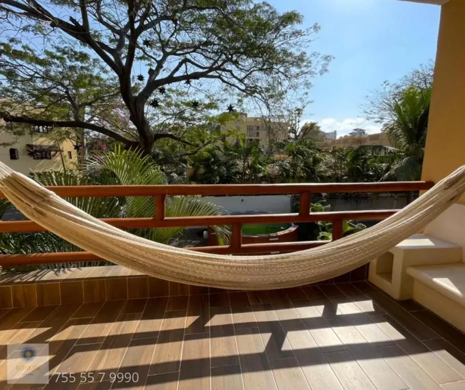 Balcony/Terrace in Hotel Aldea Sol