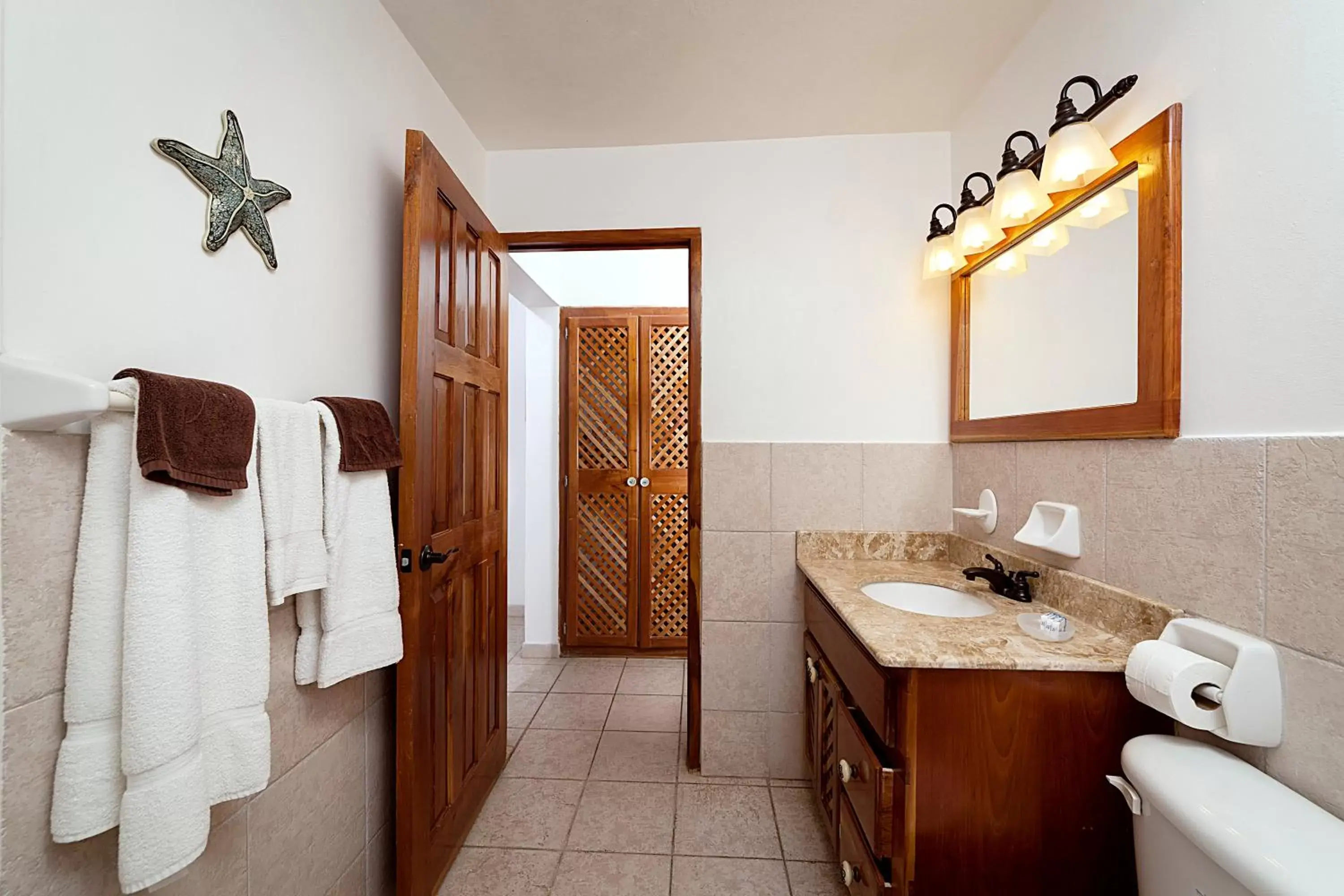 Bathroom in Beach House Condos, Negril