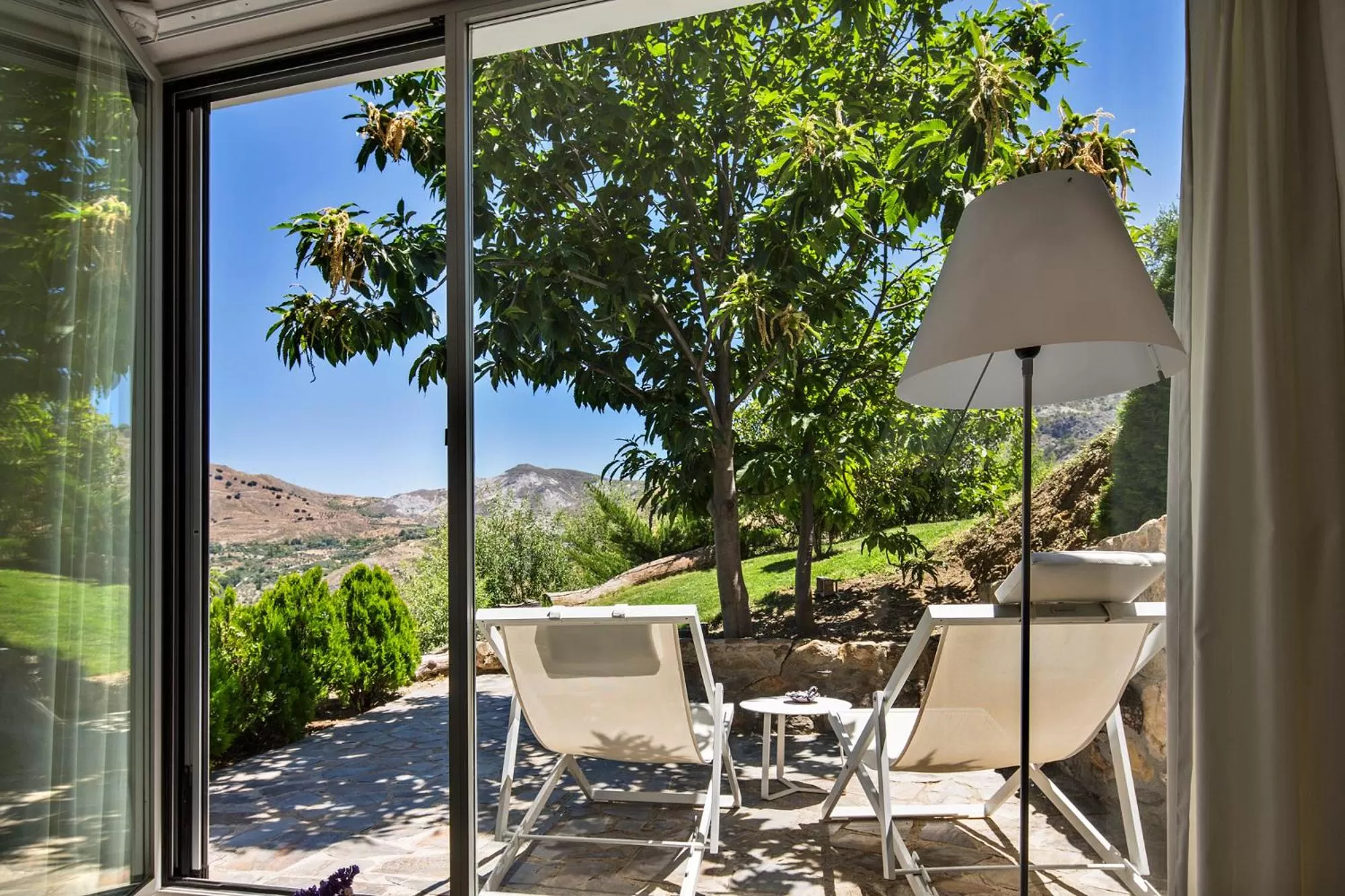 Garden view in La Almunia del Valle