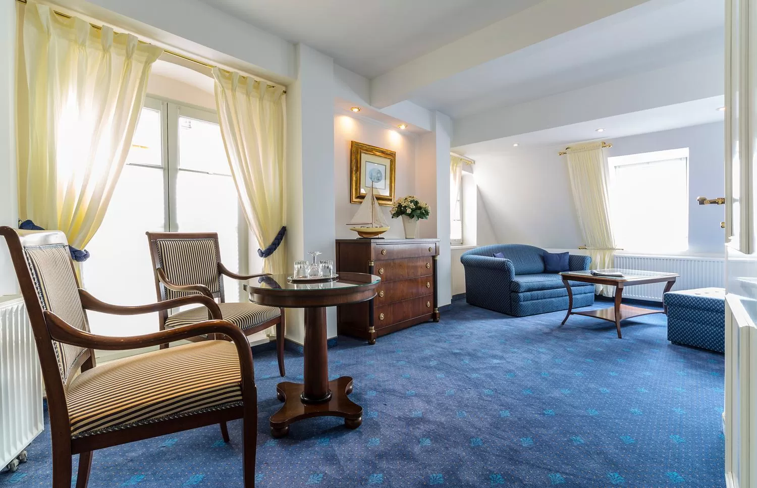 Living room, Seating Area in Hotel Am Yachthafen