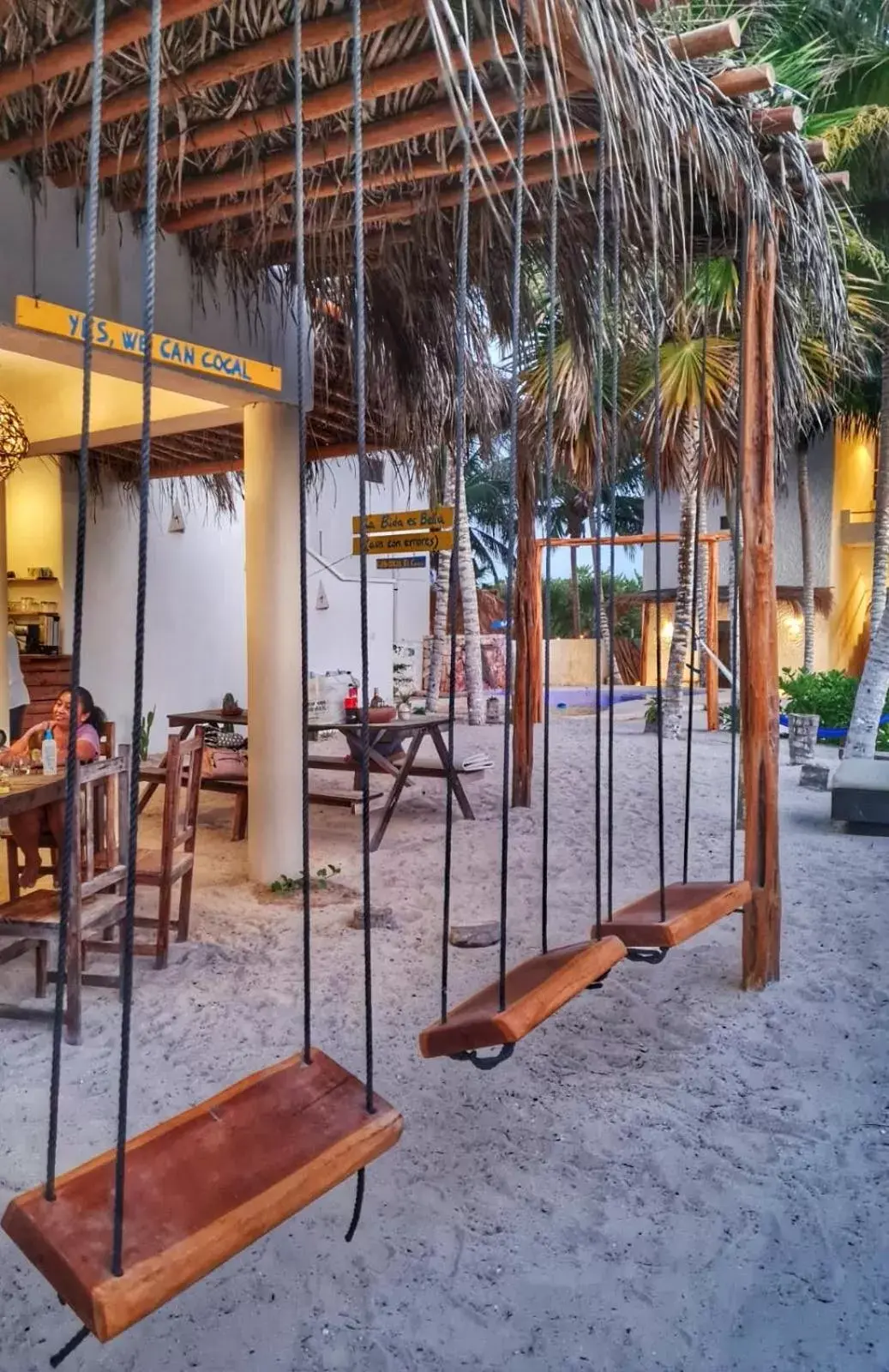 Patio, Children's Play Area in Hotel Boutique Can Cocal El Cuyo