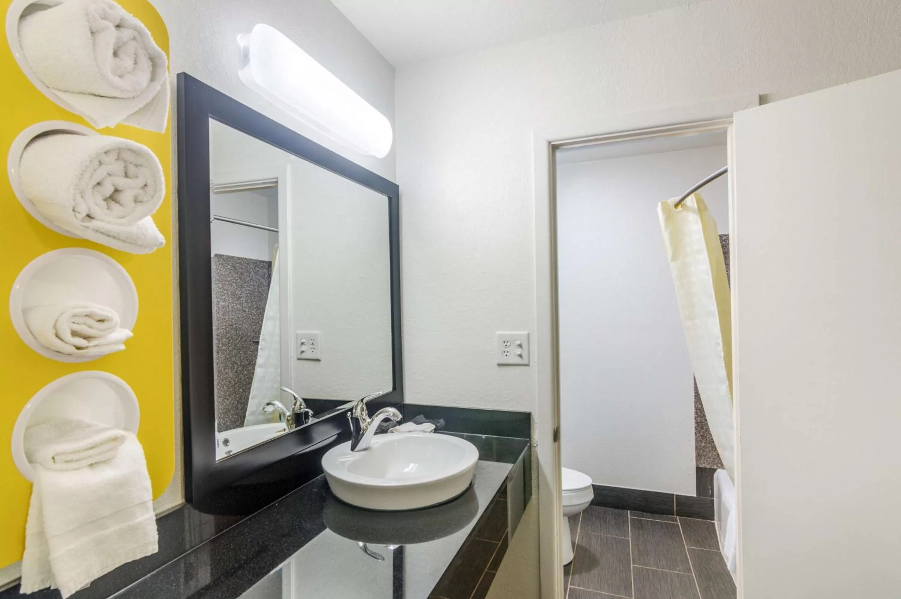 Toilet in Motel 6-Childress, TX