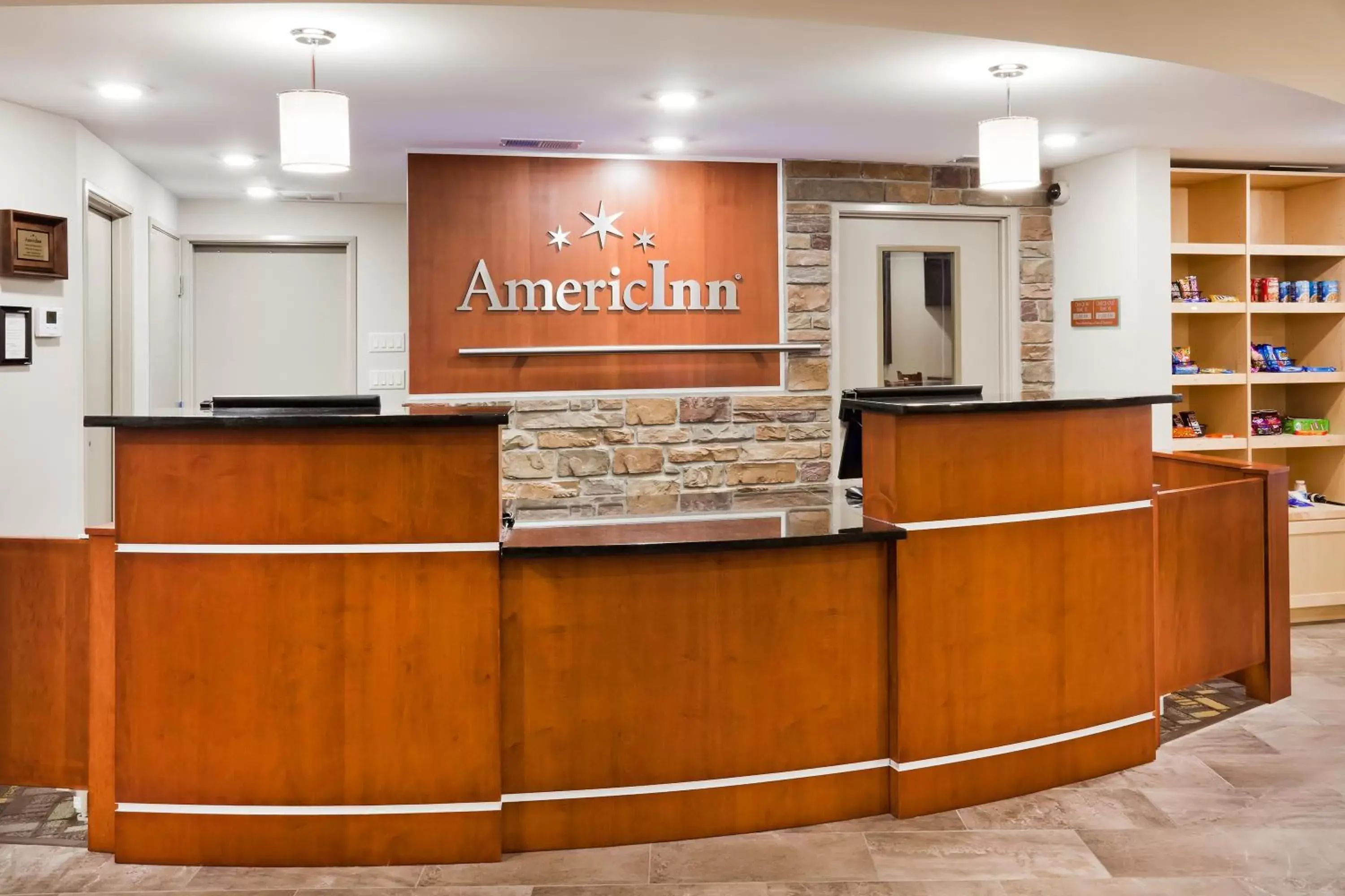 Lobby or reception in AmericInn by Wyndham DeWitt Lobby or reception in AmericInn by Wyndham DeWitt