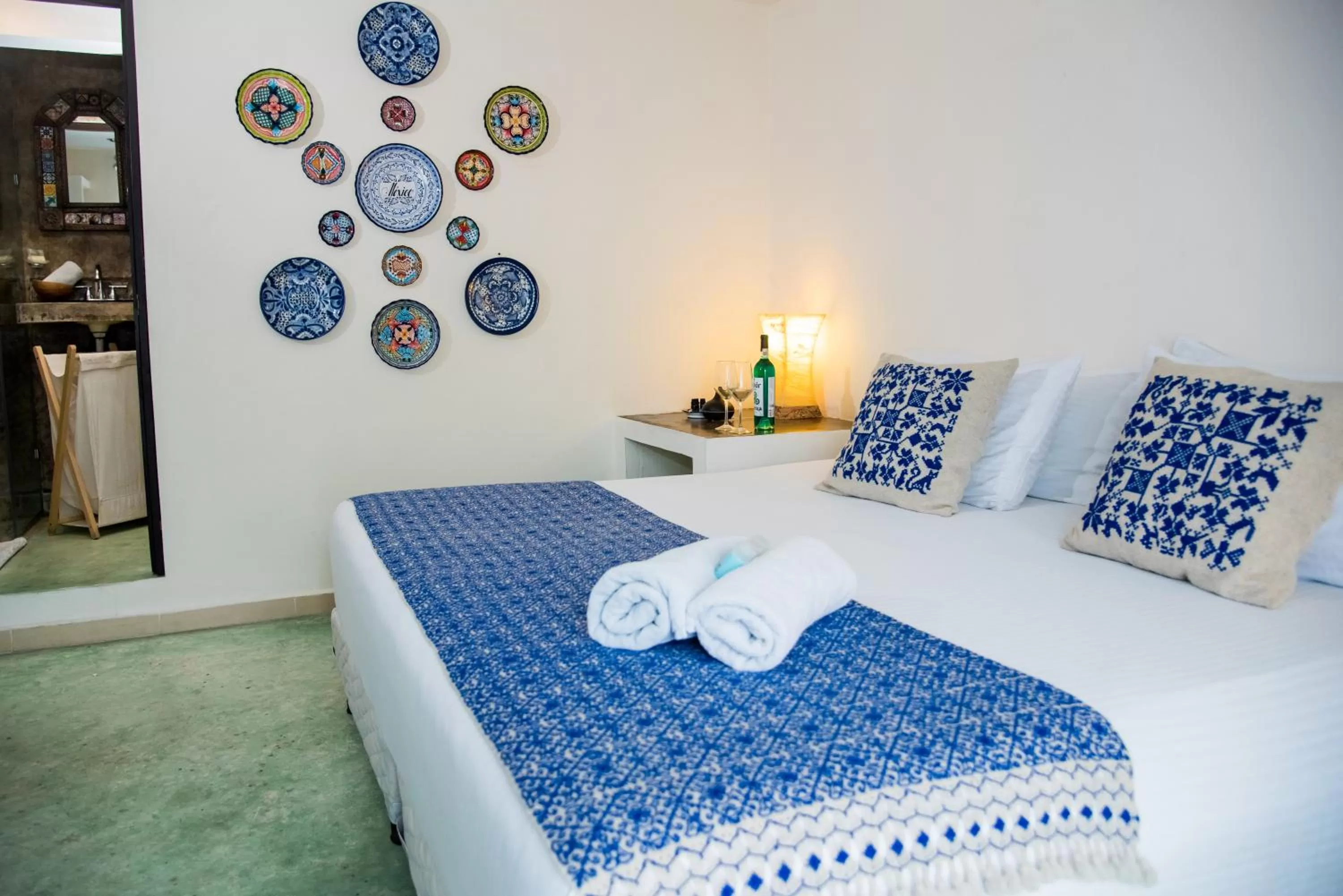 Bed in Hidalgo Boutique Rooms