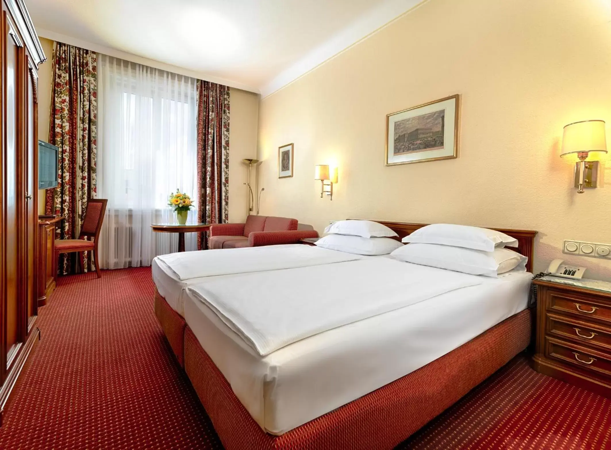 Bed in Hotel Erzherzog Rainer
