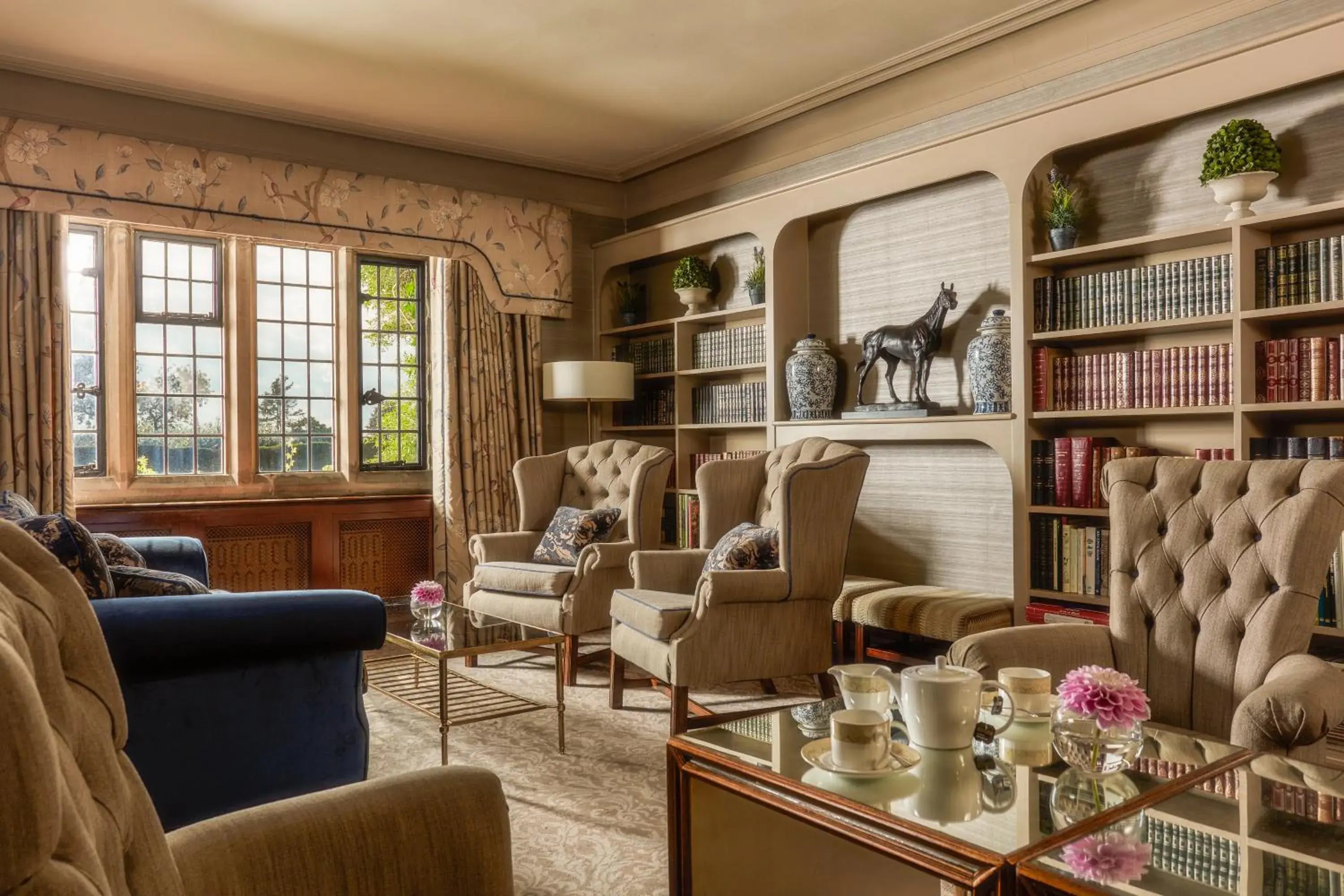 Library in Mallory Court Country House Hotel & Spa