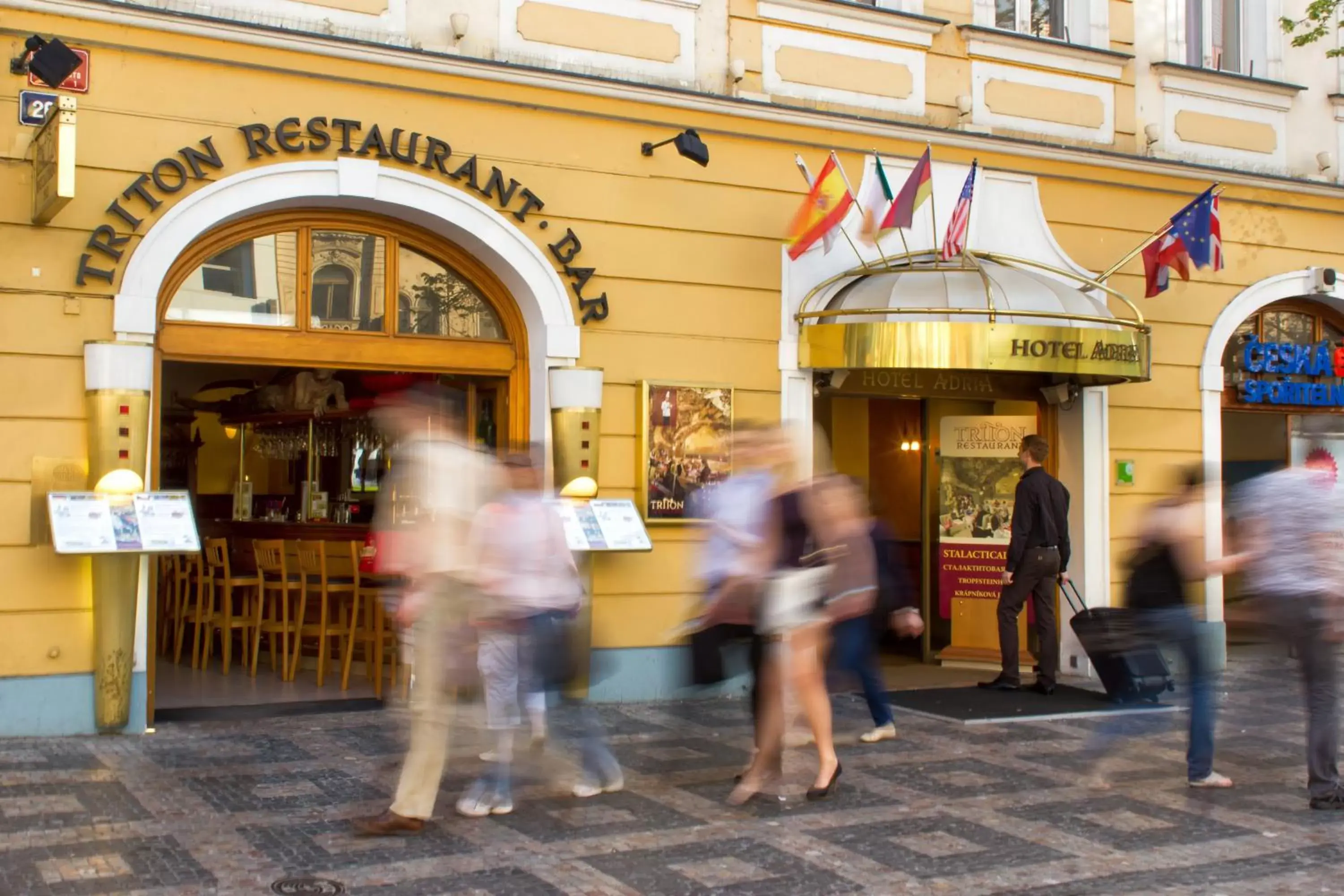 Facade/entrance in Adria Hotel Prague