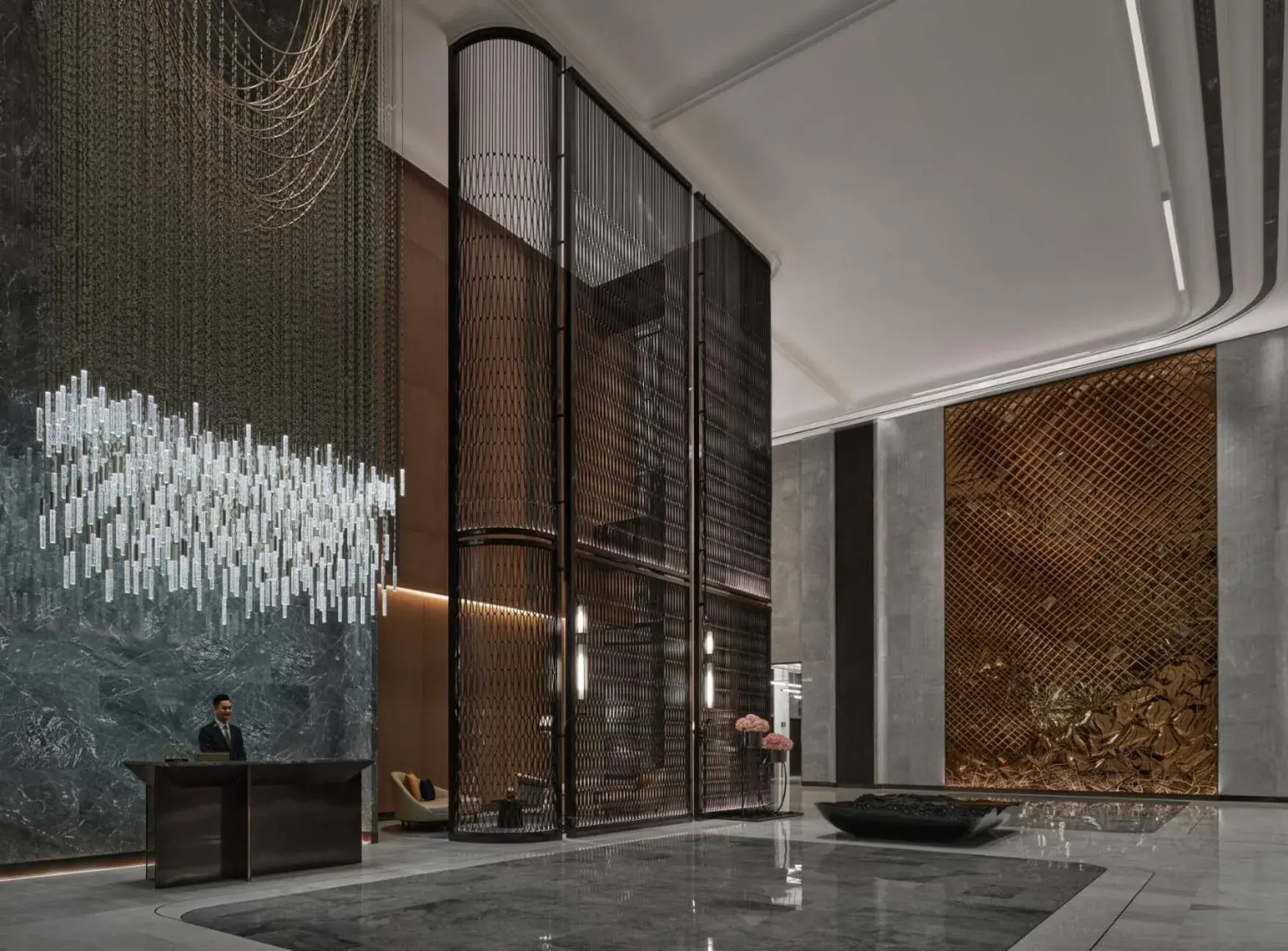 Lobby or reception in InterContinental Hotels Shenzhen WECC, an IHG Hotel