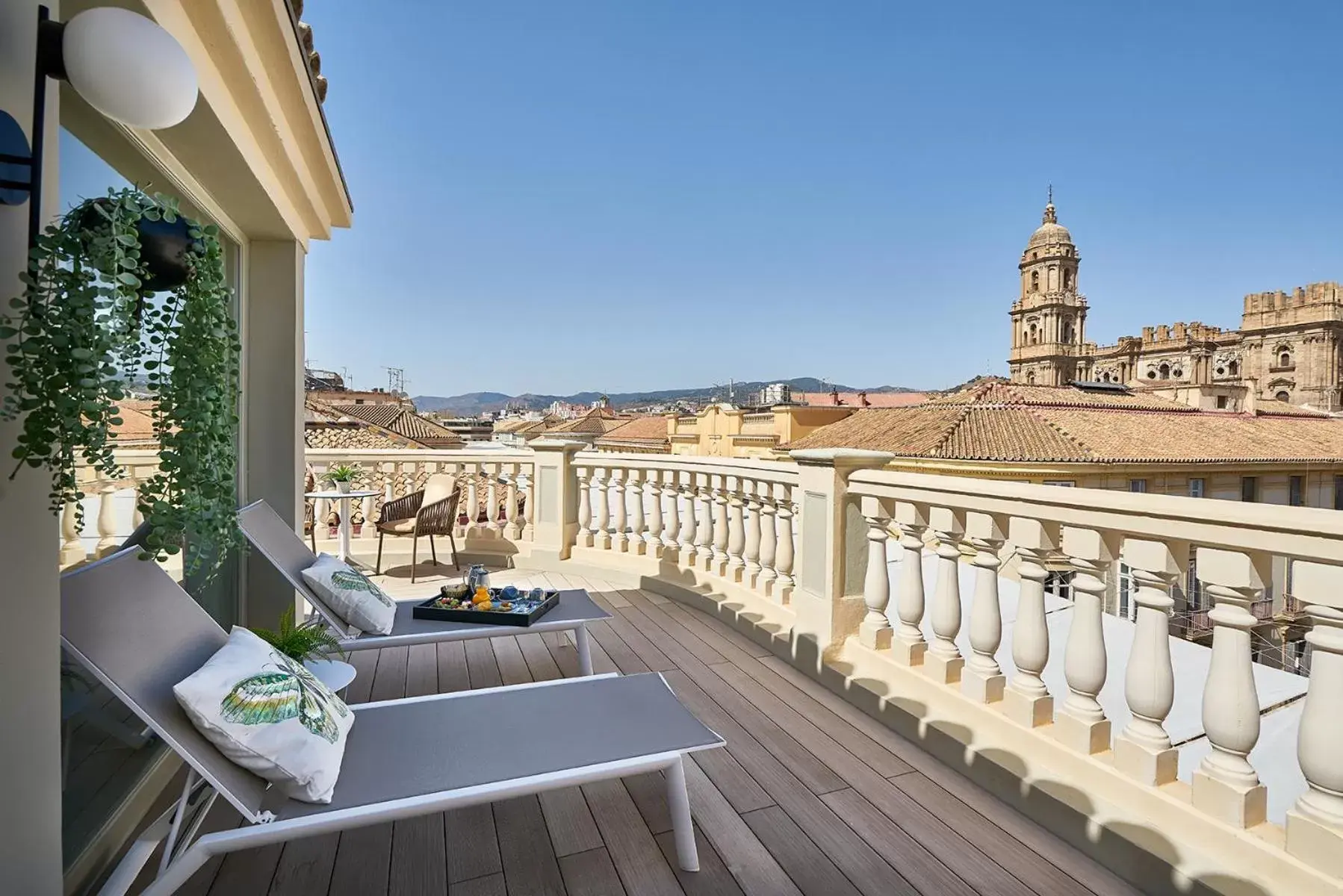 View (from property/room), Balcony/Terrace in Vincci Larios Diez