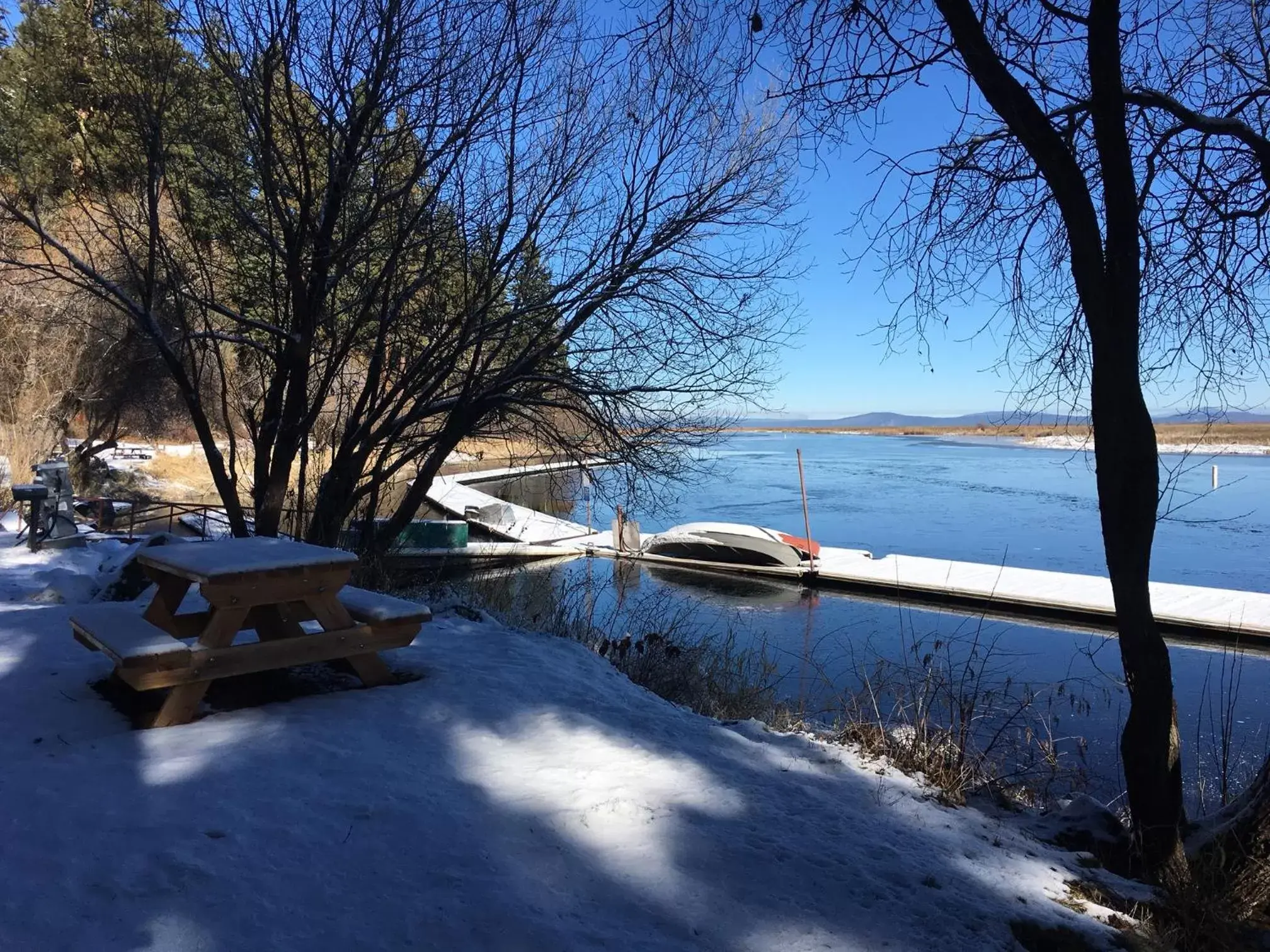 Winter in Crater Lake Gateway-Rocky Point Resort