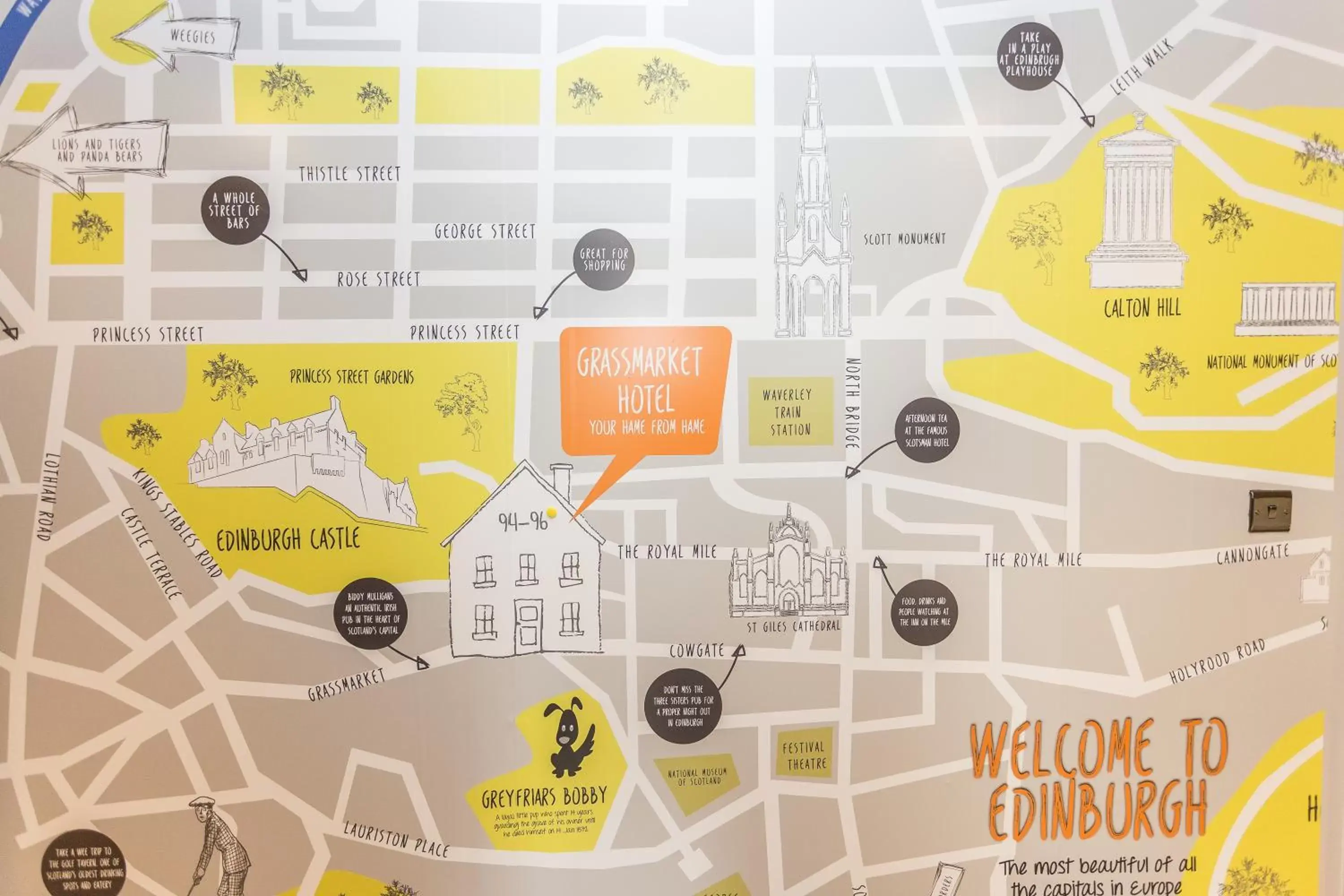 Bedroom in Grassmarket Hotel Bedroom in Grassmarket Hotel