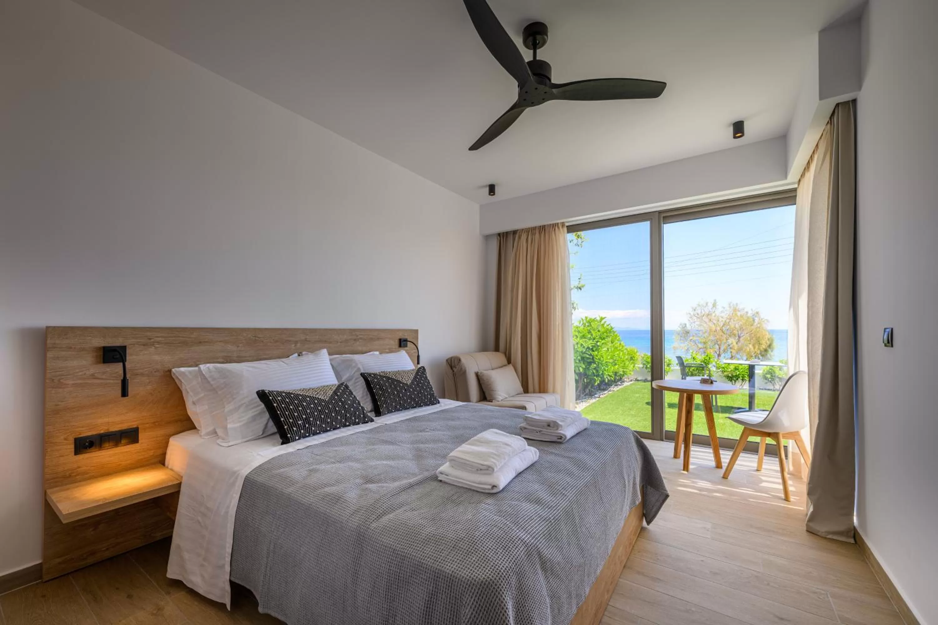 Bed in CUBES ON THE BEACH Athens Airport