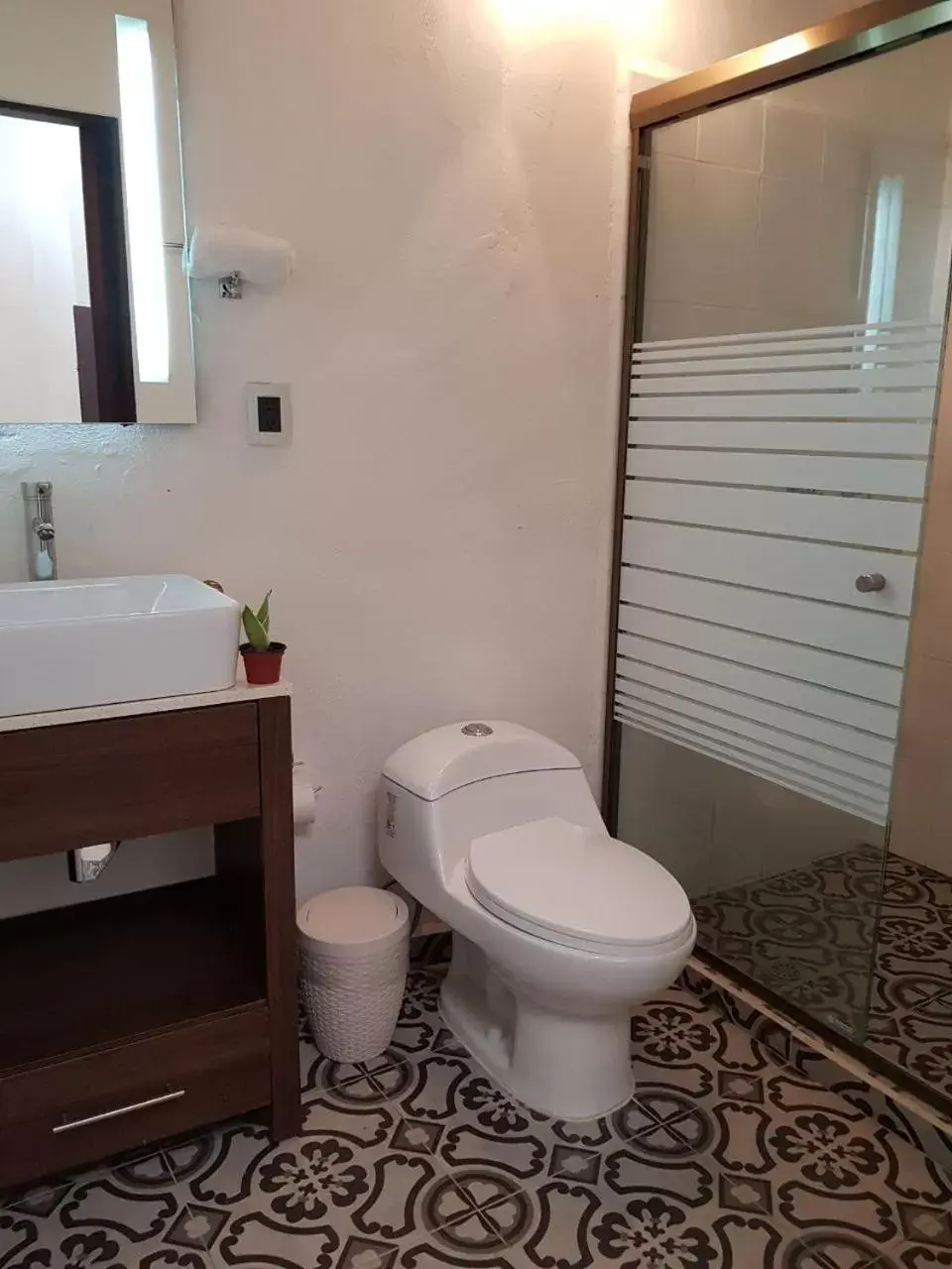 Bathroom in Hotel Maculís
