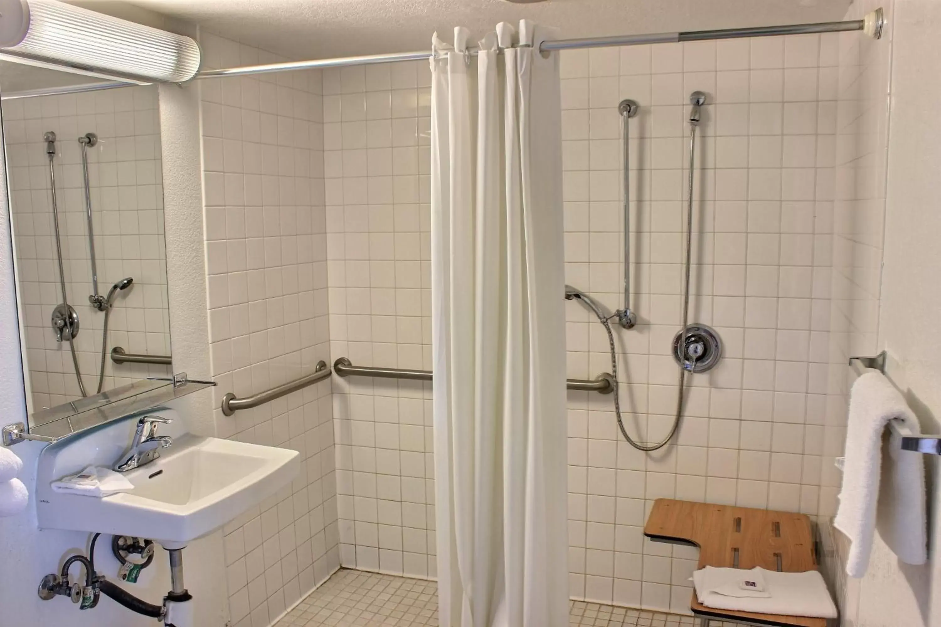 Shower, Bathroom in Motel 6-Coalinga, CA - East