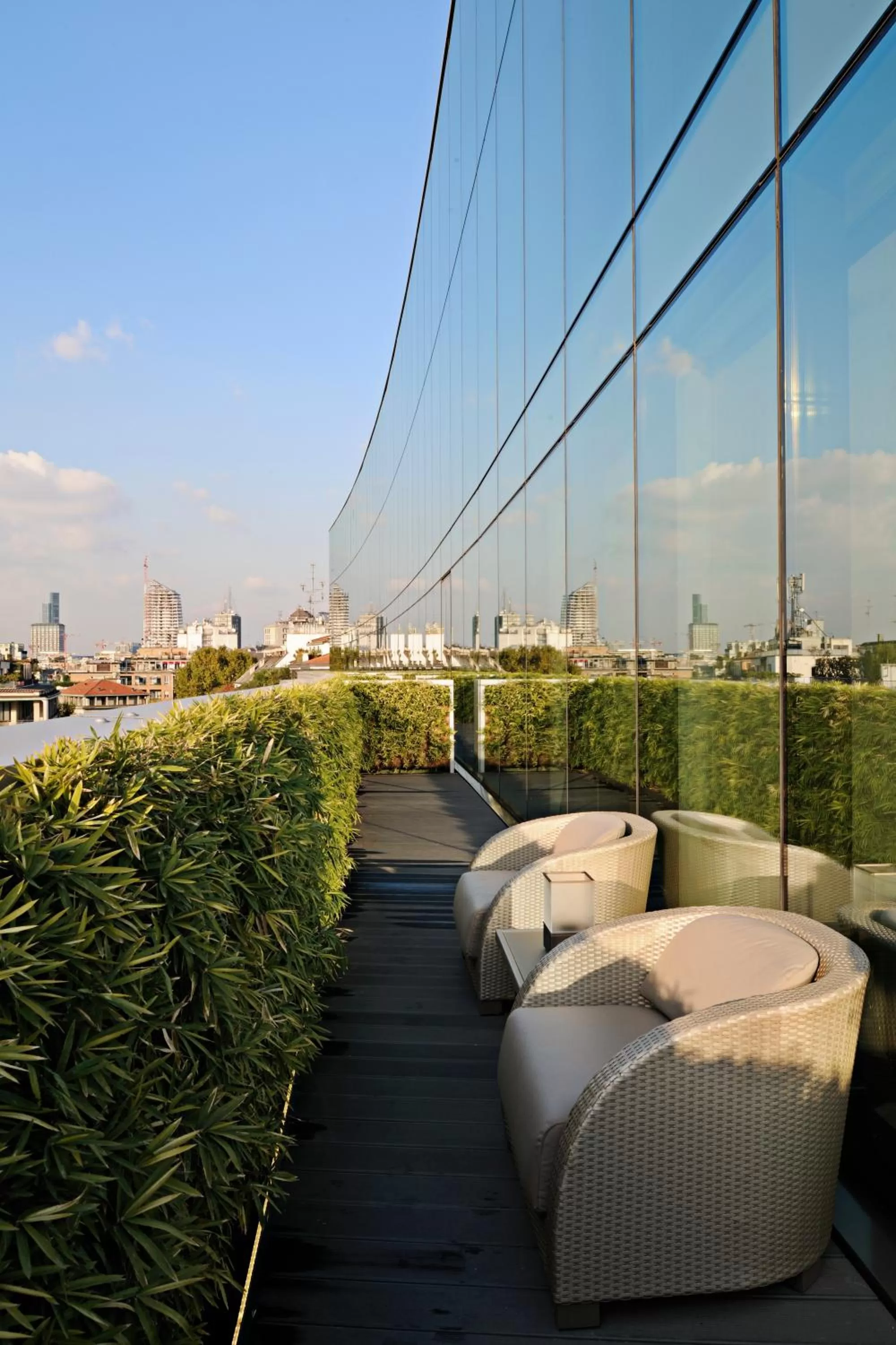 Balcony/Terrace in Armani Hotel Milano