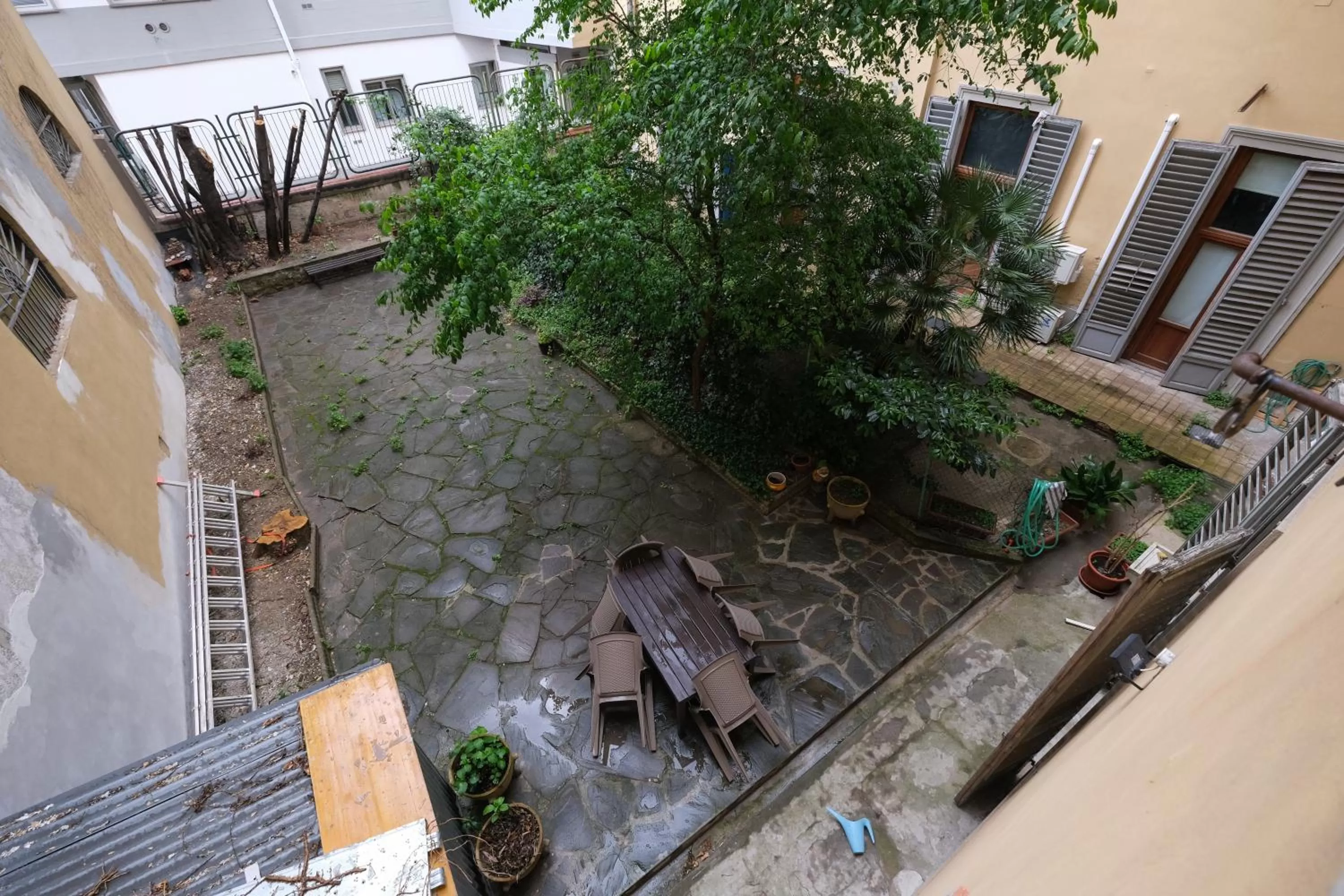 Garden view in B&B Kingsman