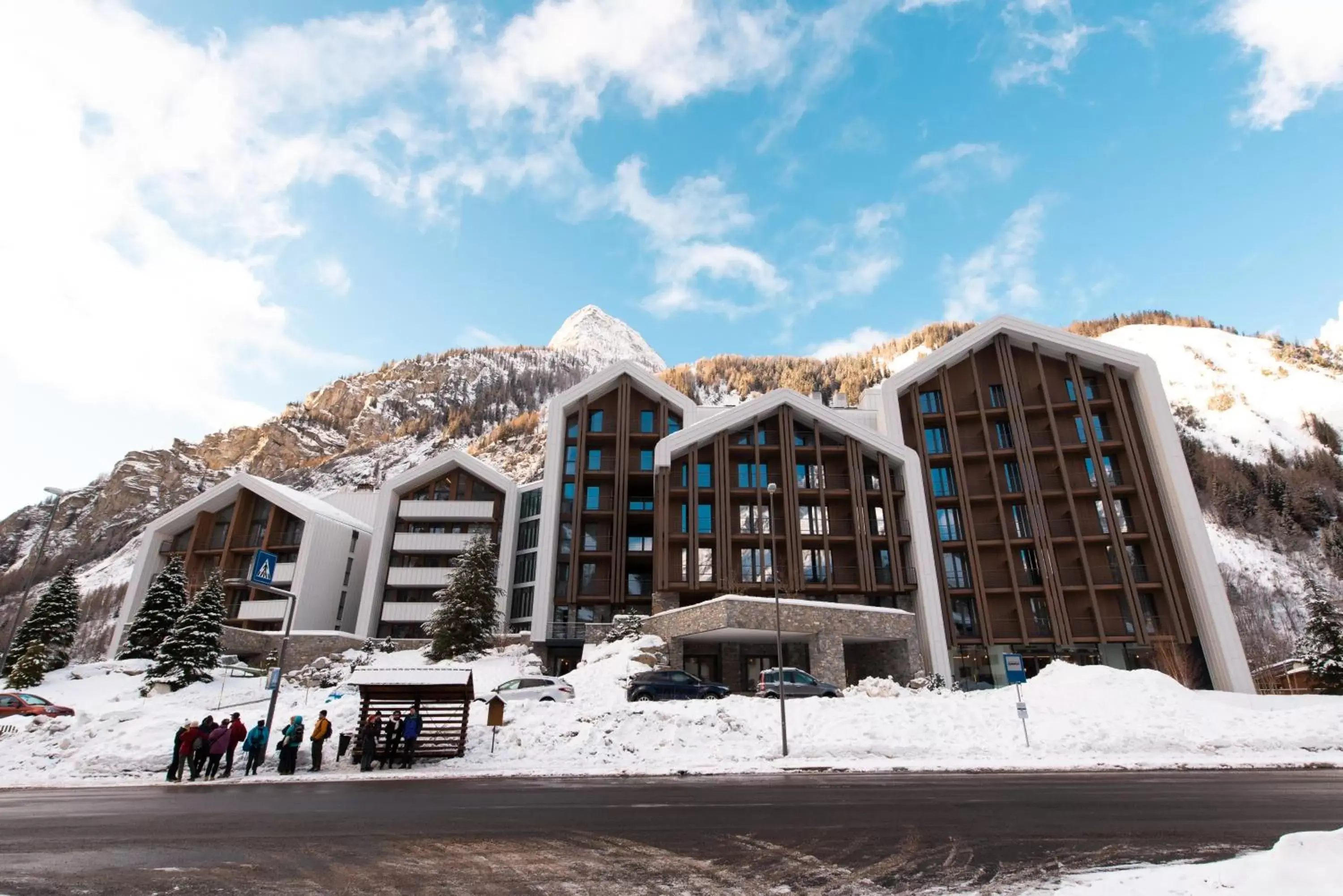 Property building, Winter in TH Courmayeur