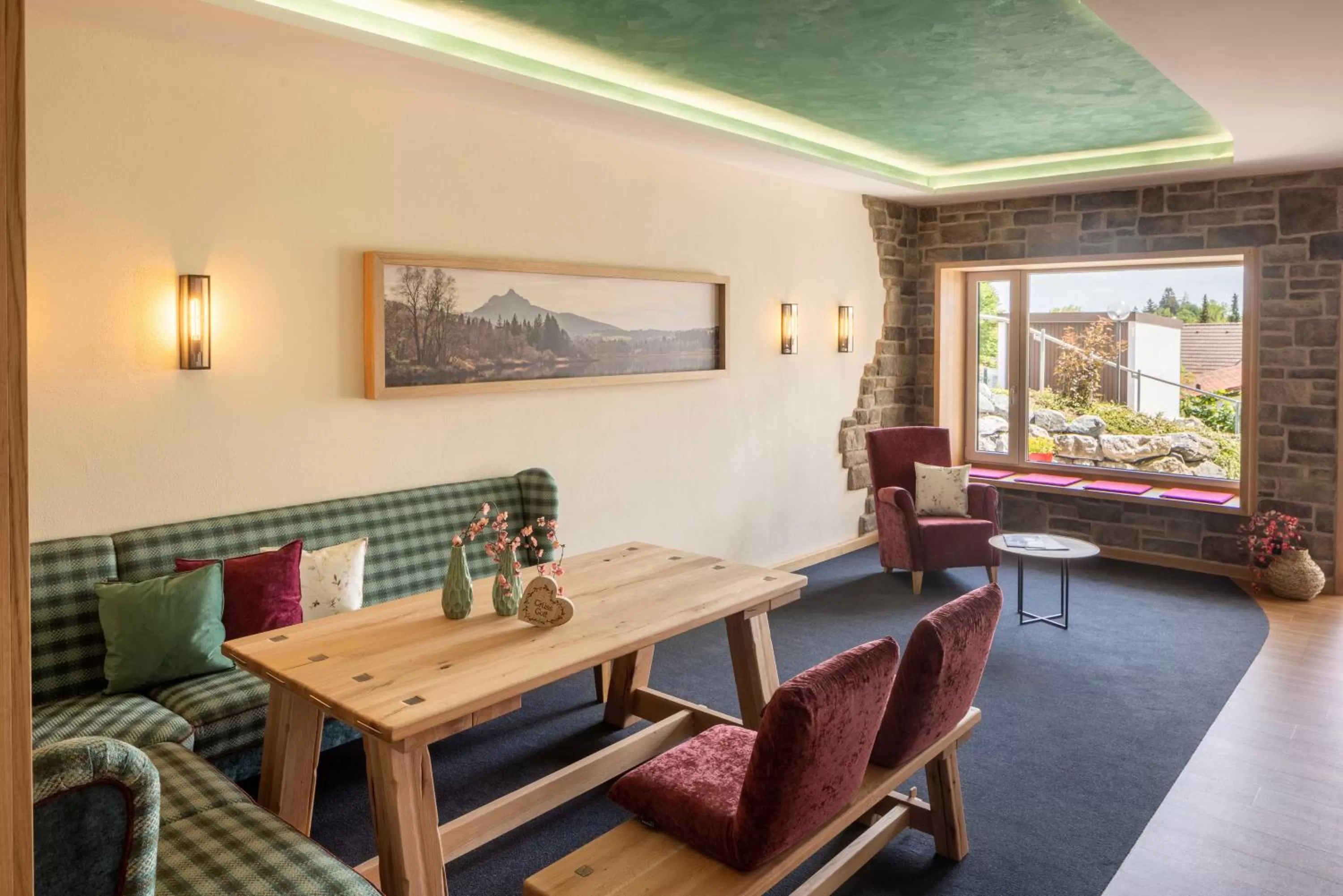 Lobby or reception in Hotel Sonnenhang