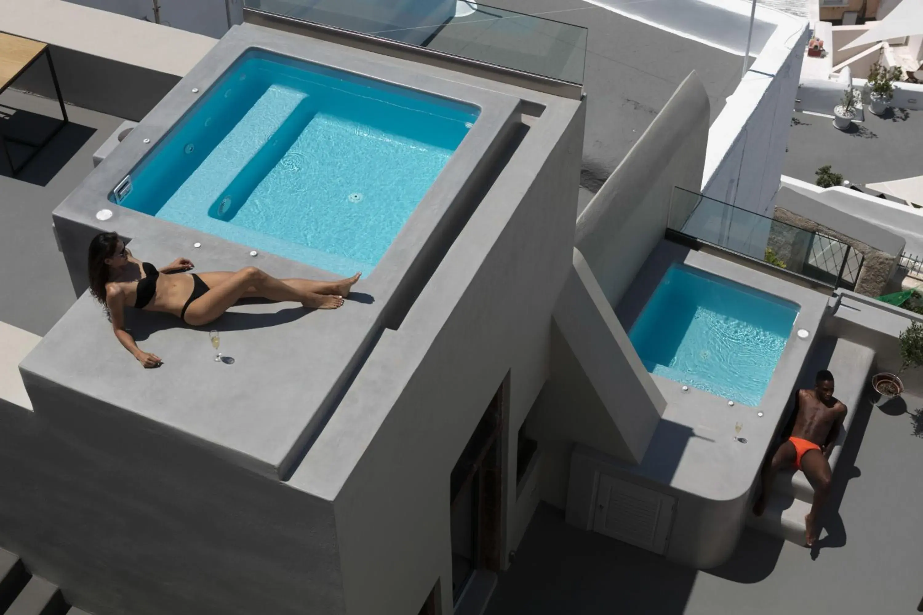 Patio, Pool View in Aria Suites & Villas