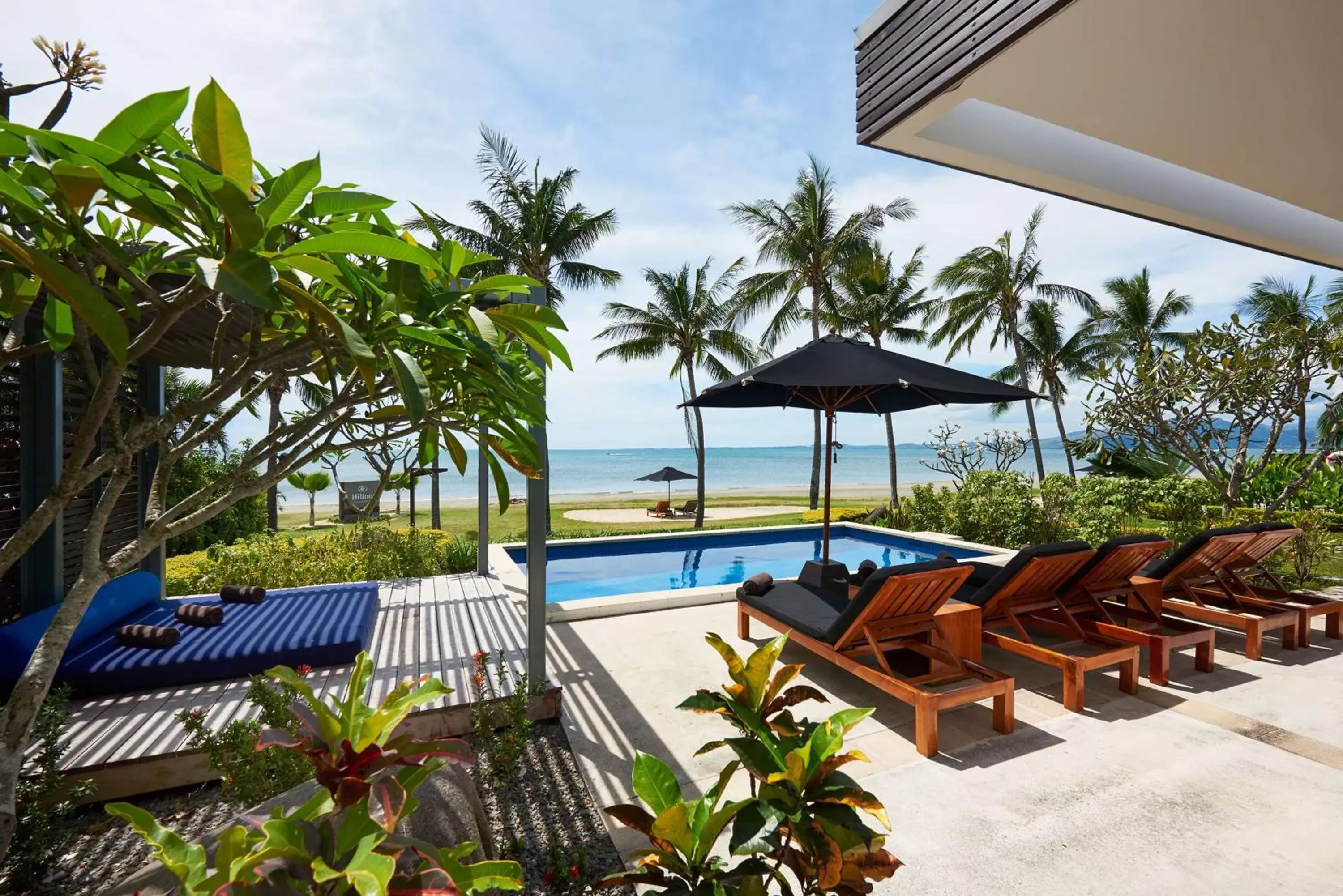 Living room, Swimming Pool in Hilton Fiji Beach Resort and Spa