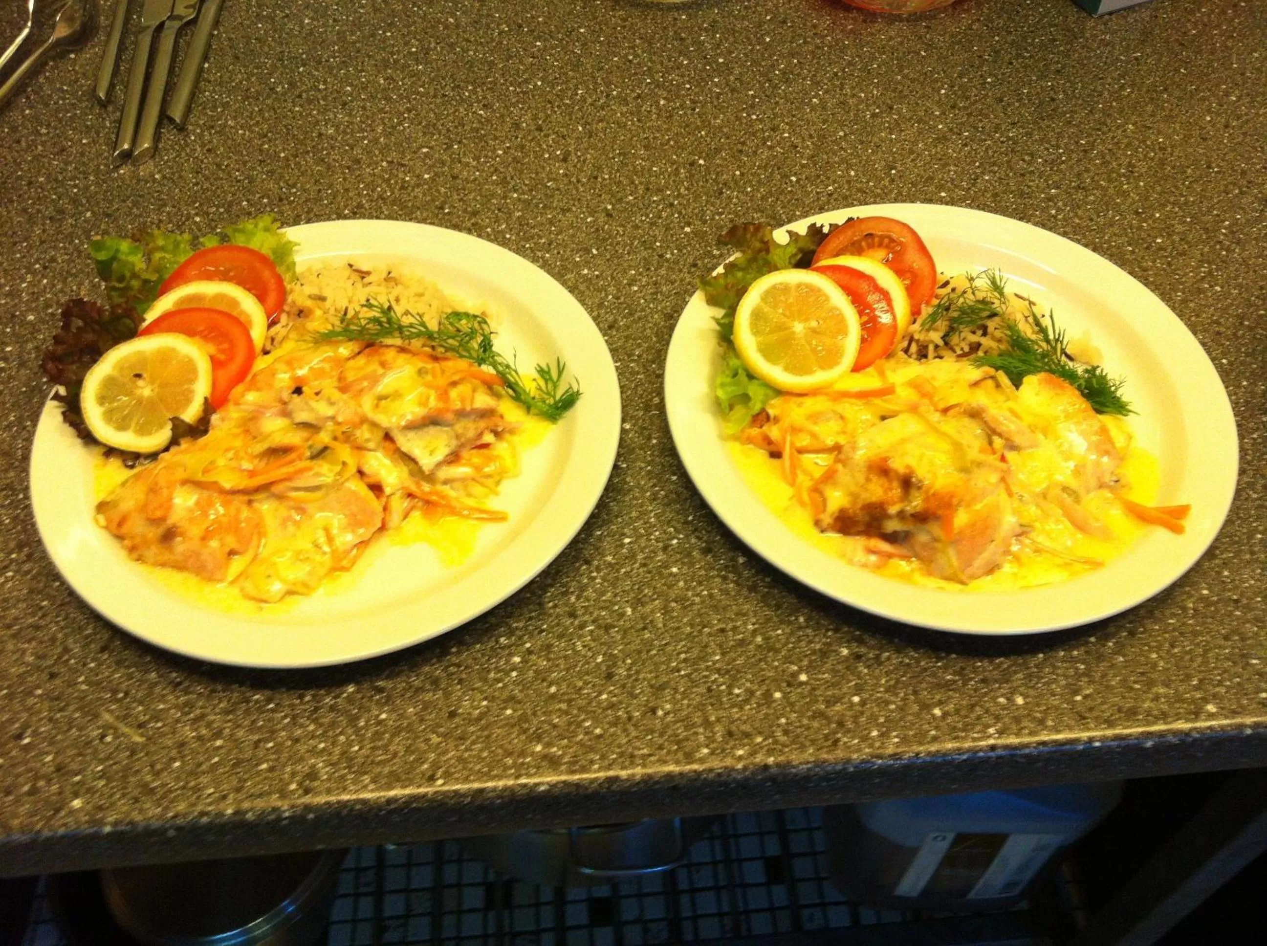 Food and drinks in Det Lille Hotel