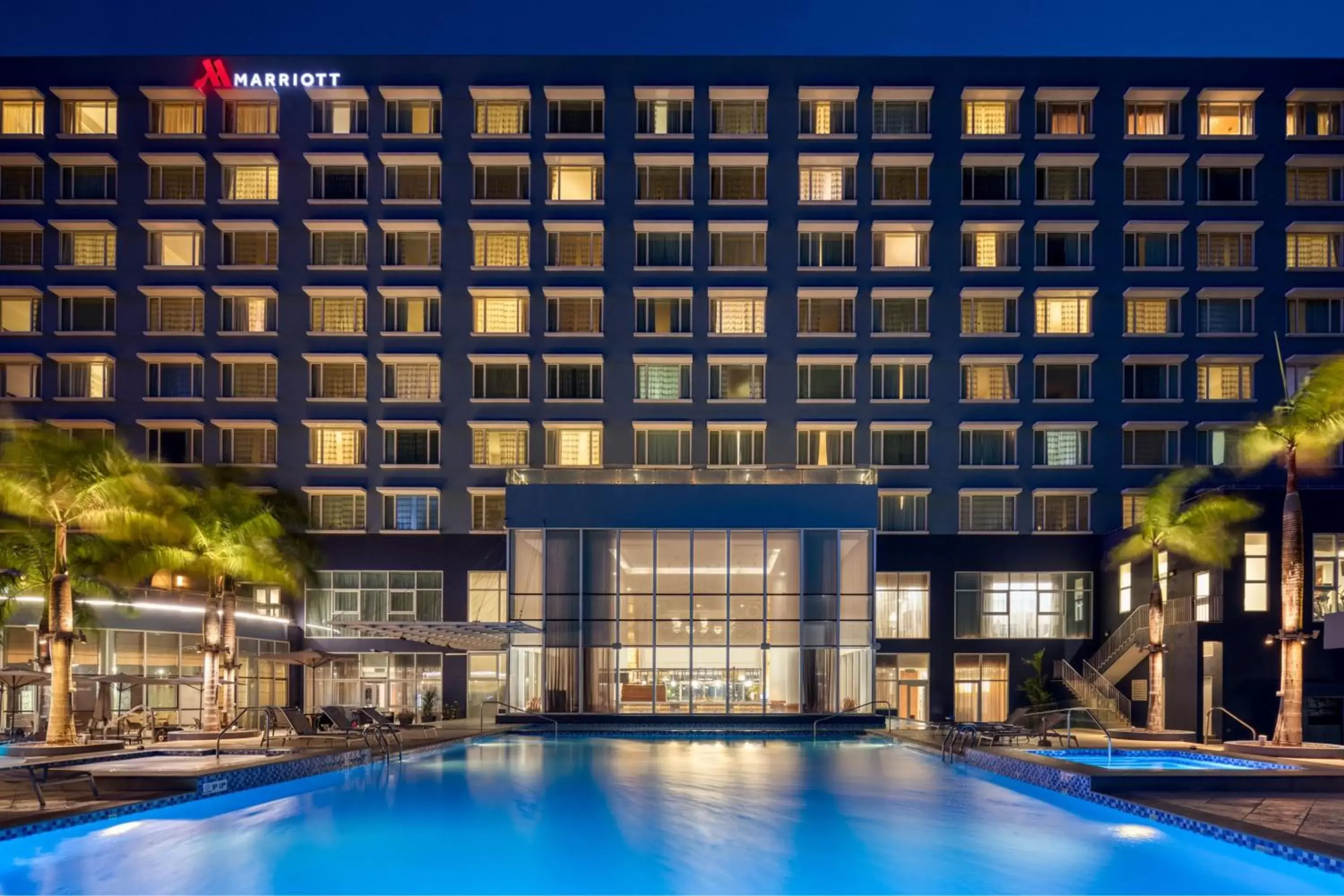 Property building, Swimming Pool in Guyana Marriott Hotel Georgetown