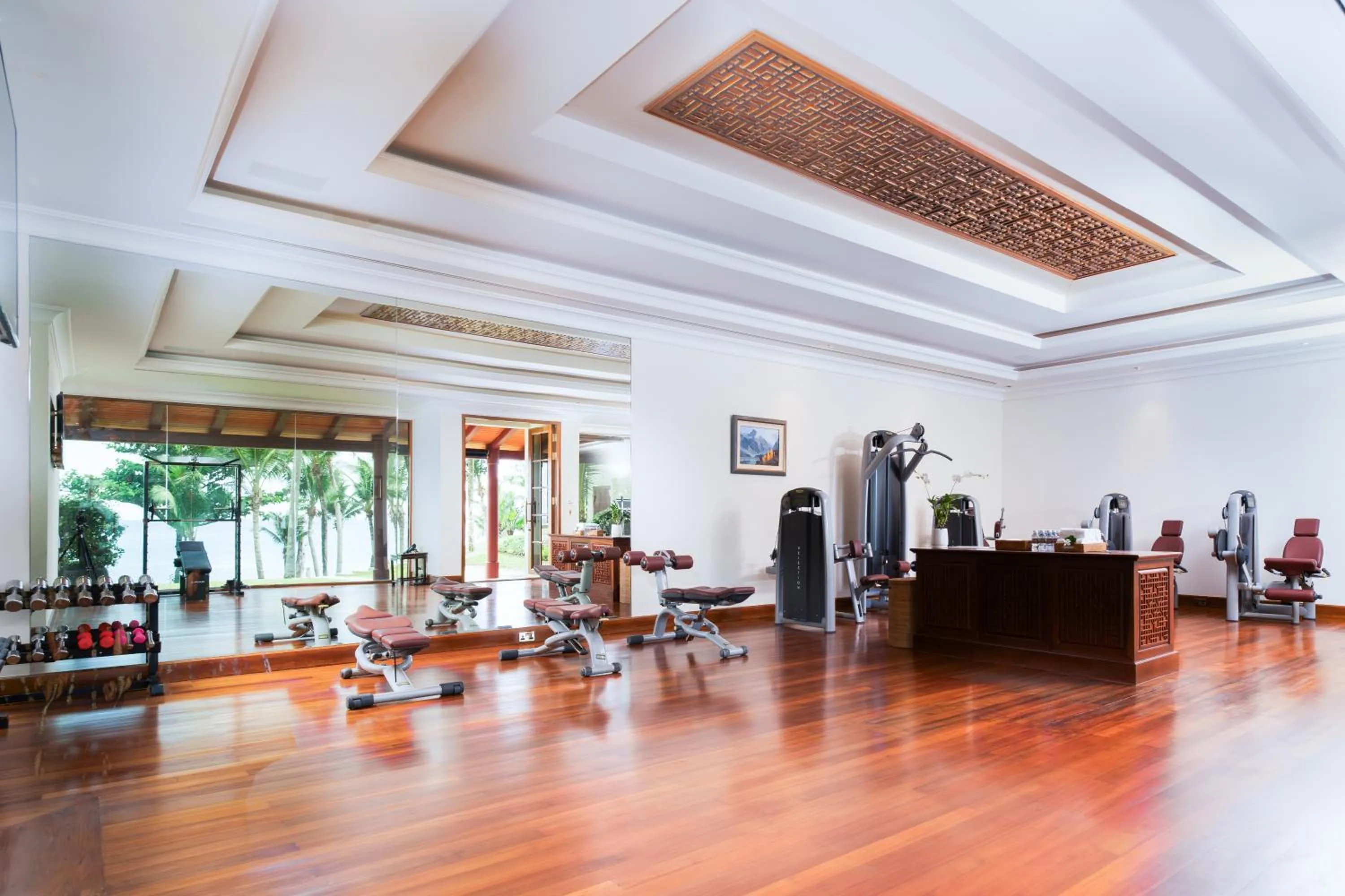 Fitness centre/facilities in Trisara Villas & Residences Phuket