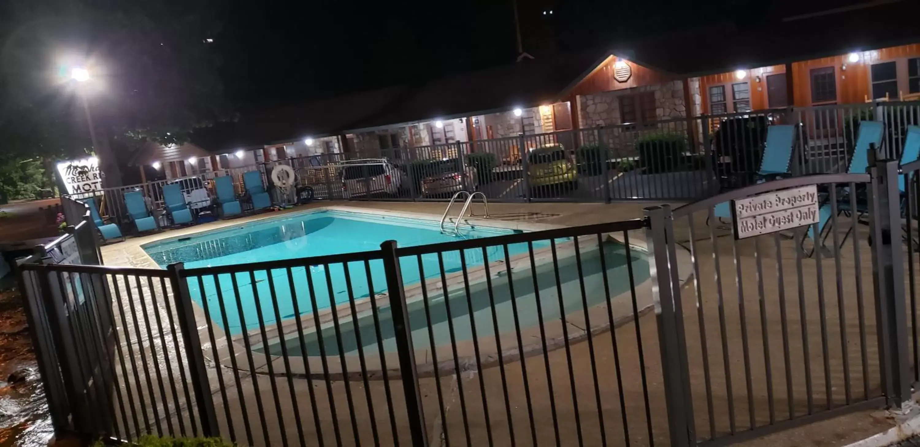 Pool View in Marshall's Creek Rest Motel