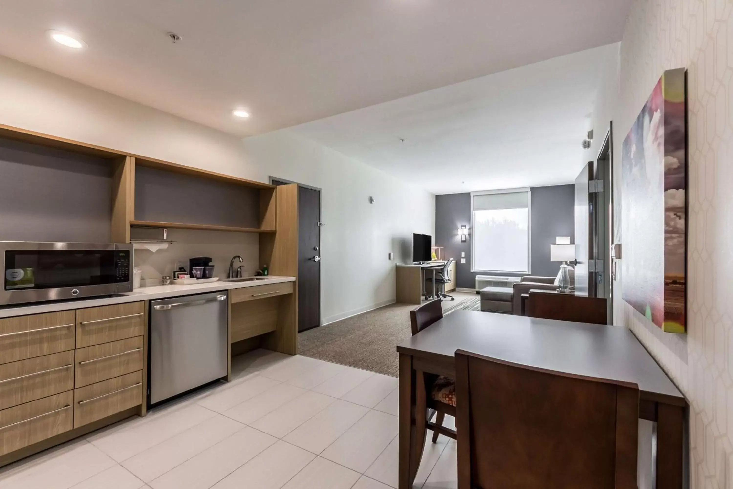 Kitchen or kitchenette, Kitchen/Kitchenette in Home2 Suites By Hilton Fort Worth Northlake