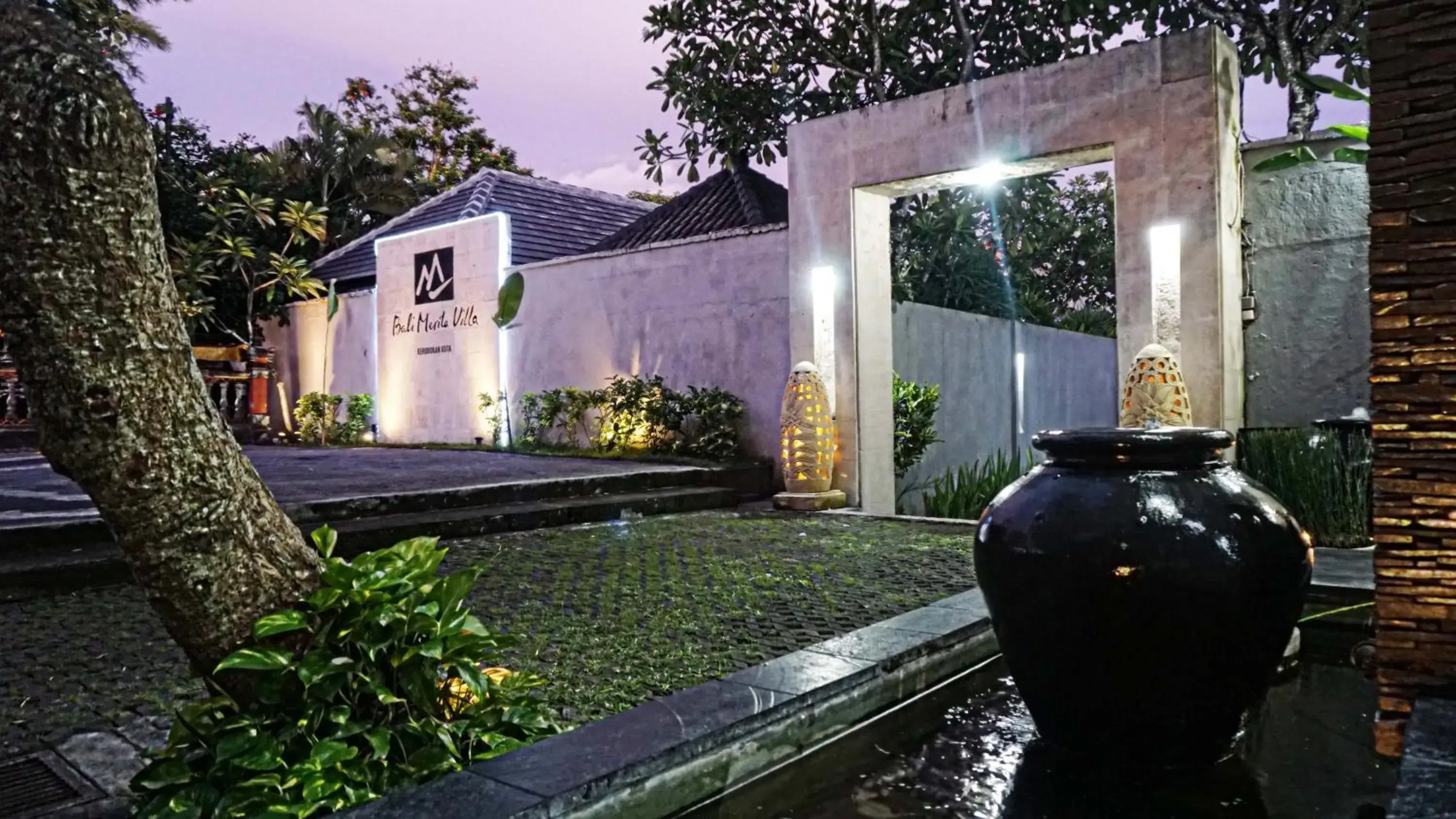 Night, Property Building in Bali Merita Villa