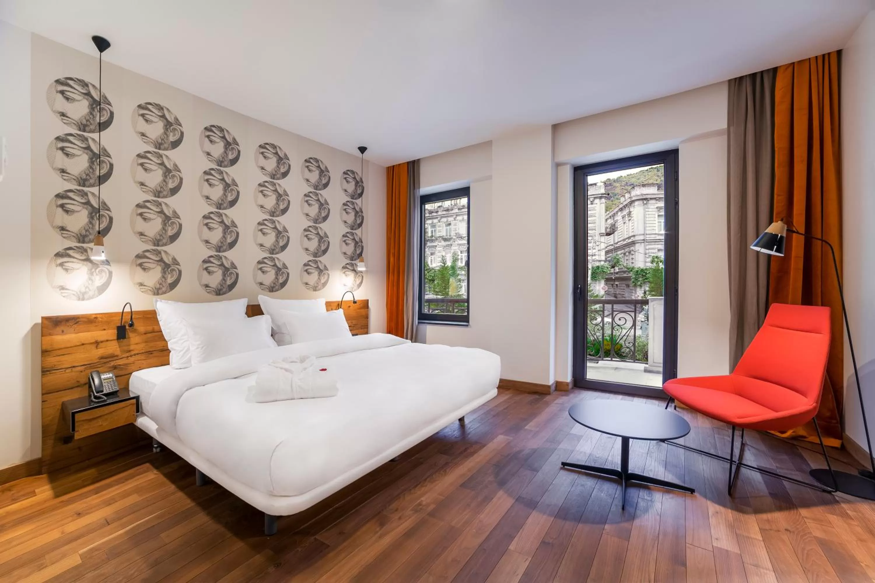 Bedroom, Bed in Shota @ Rustaveli Boutique Hotel