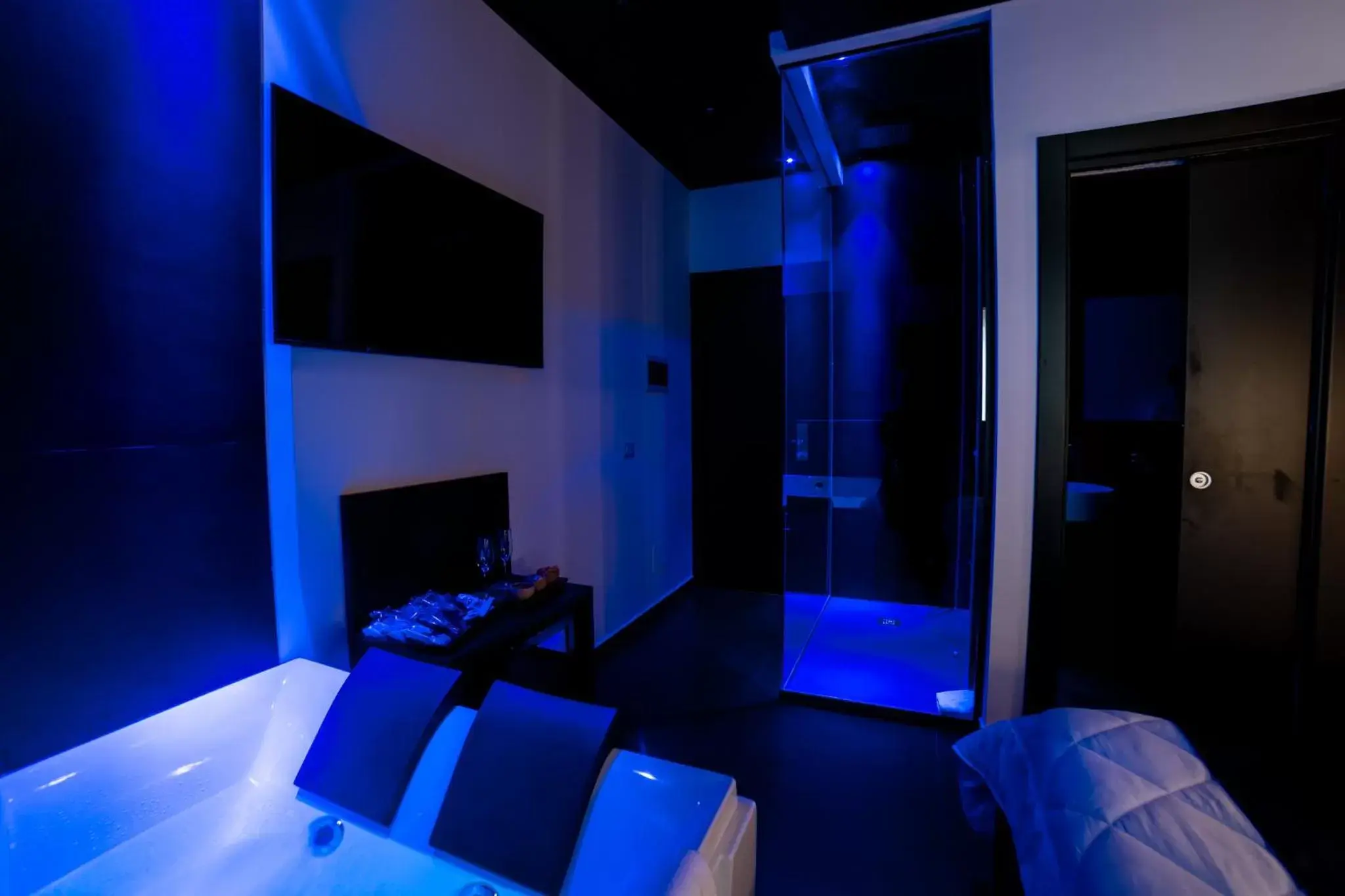 Shower, TV/Entertainment Center in Maximum hub suite&spa