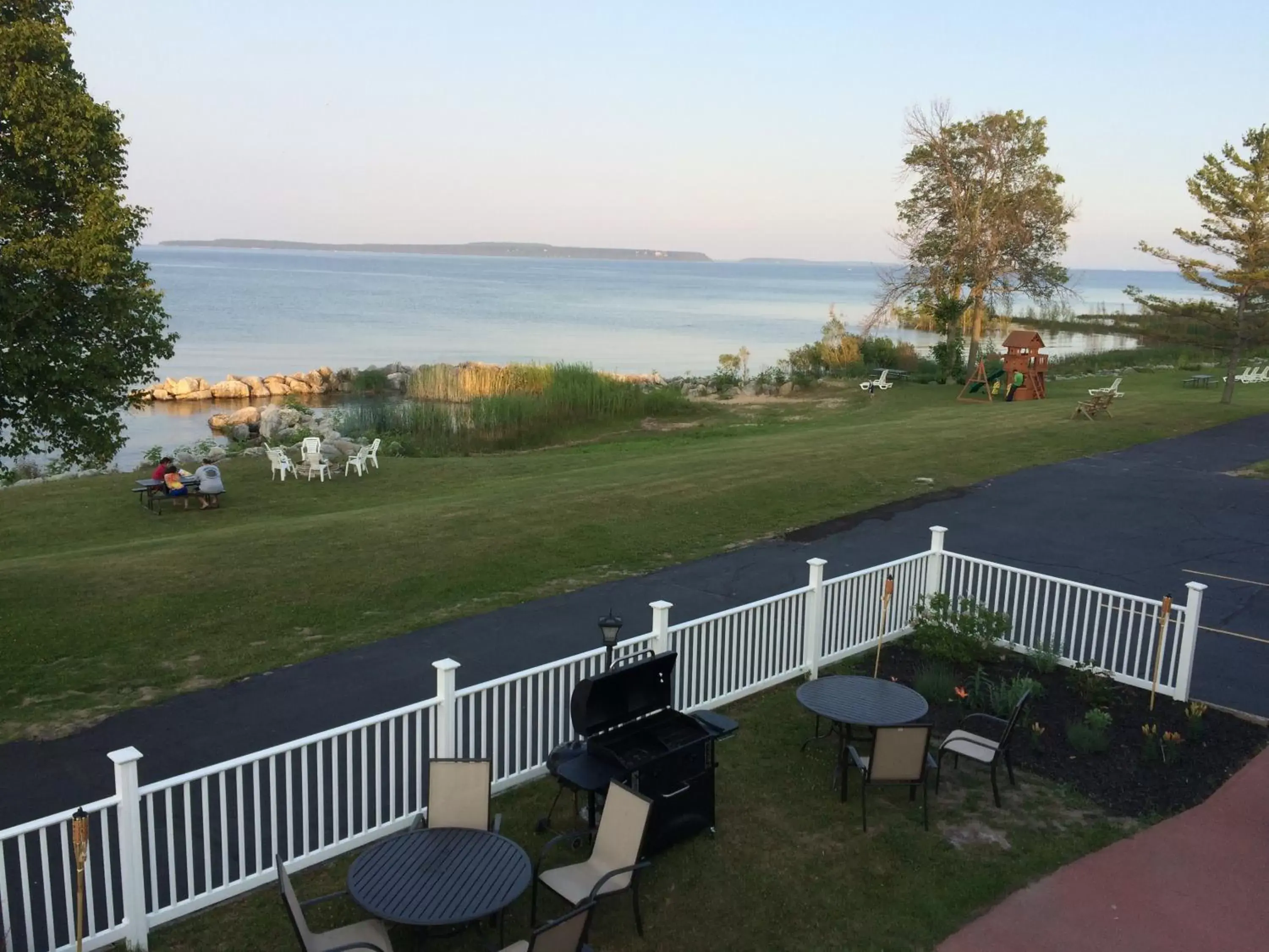Patio in Baymont by Wyndham St. Ignace Lakefront