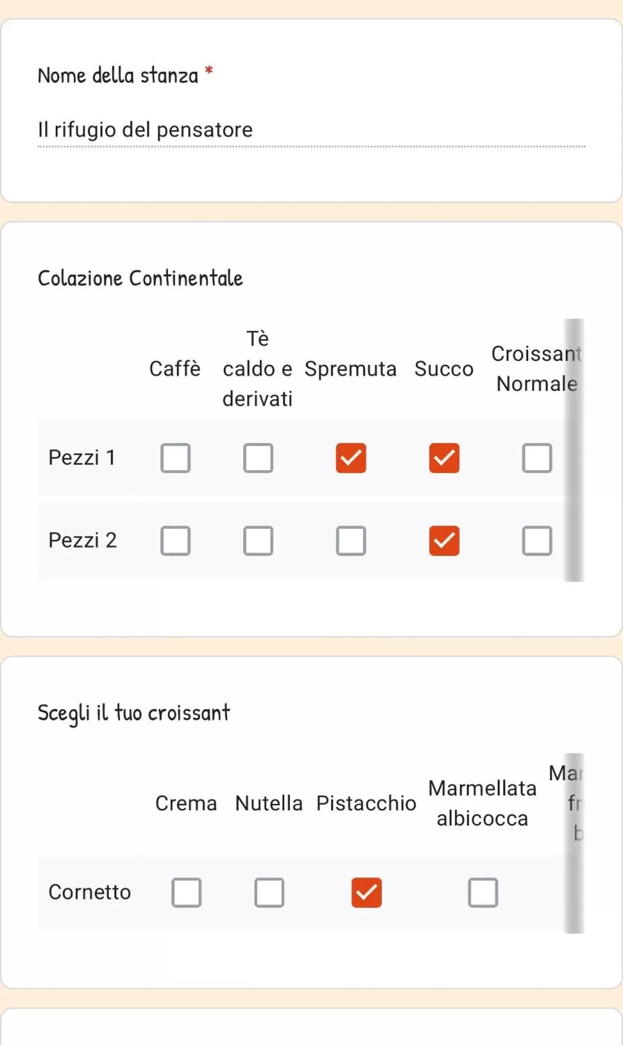 Breakfast, Floor Plan in Kofler GuestHouse