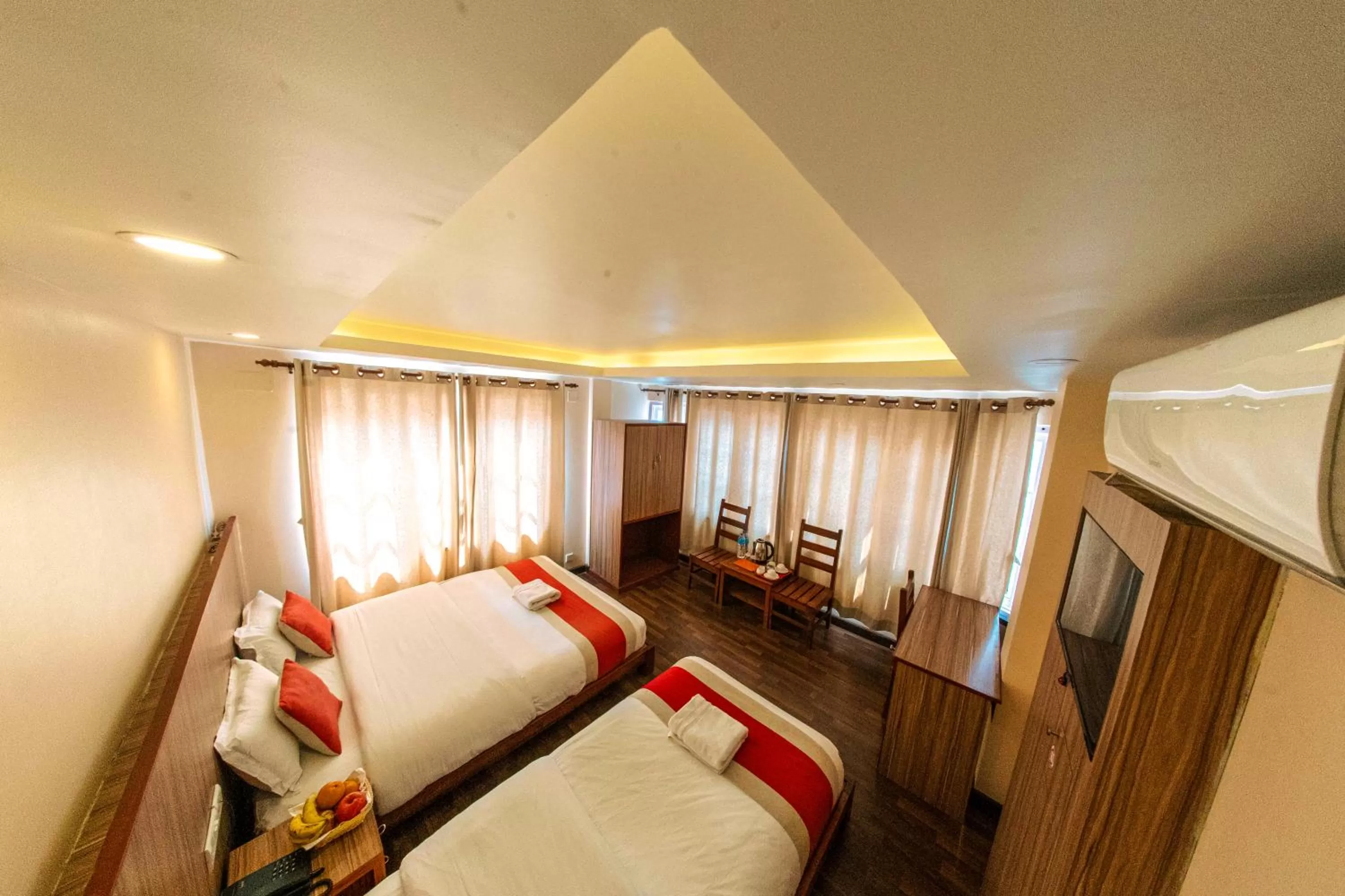 Photo of the whole room, Bed in Hotel Chhimeki