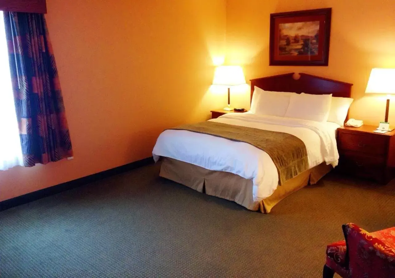 Bed in GrandStay Hotel & Suites Downtown Sheboygan