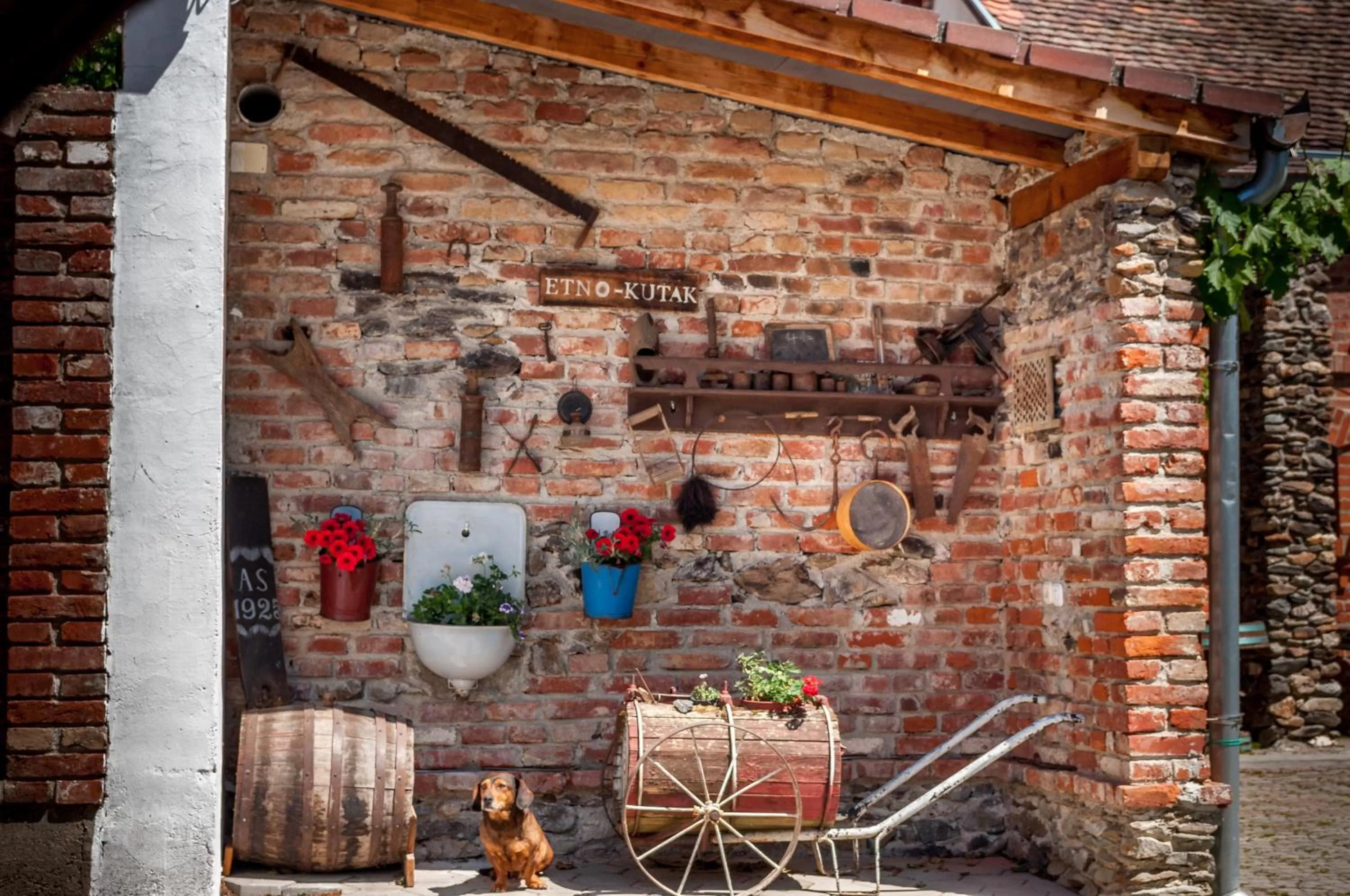 Inner courtyard view in Wellness B&B Winery Sontacchi