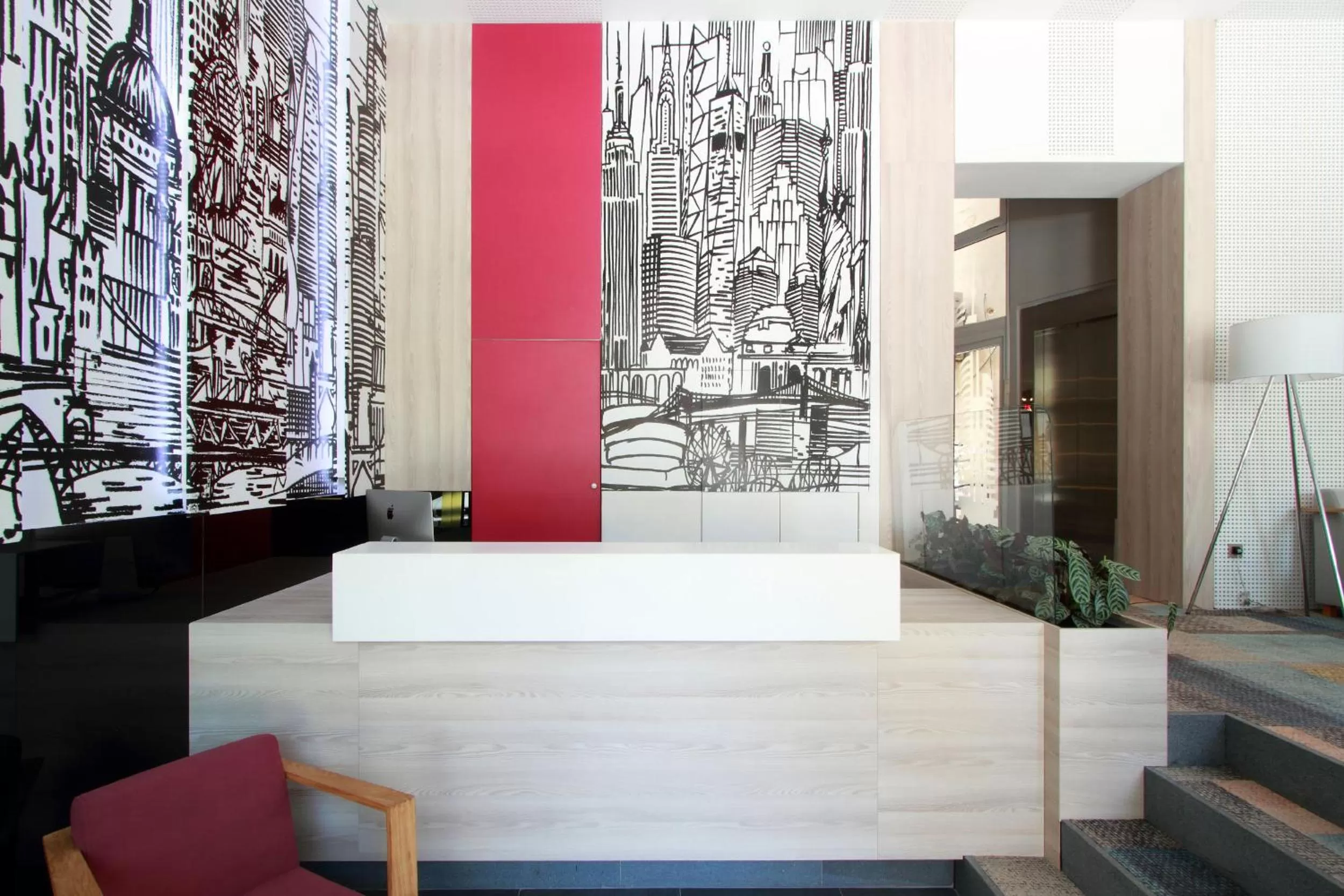 Lobby or reception, Bed in Hotel Cosmopolit