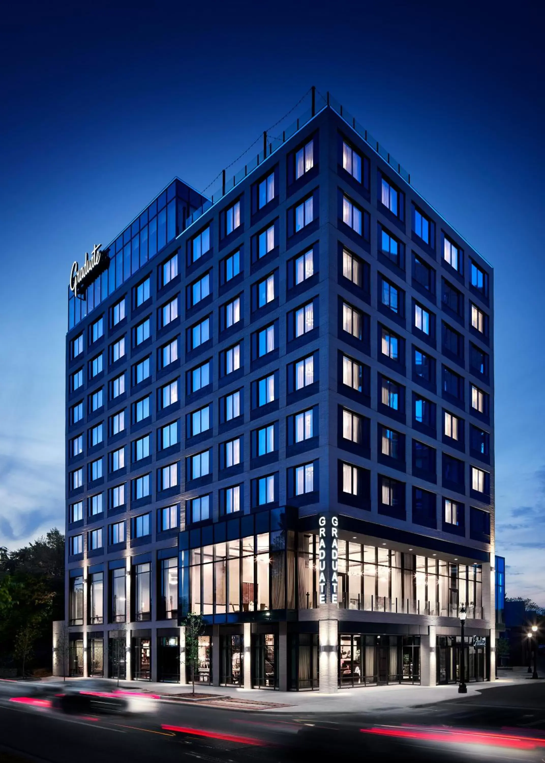 Facade/entrance in Graduate by Hilton East Lansing Facade/entrance in Graduate by Hilton East Lansing