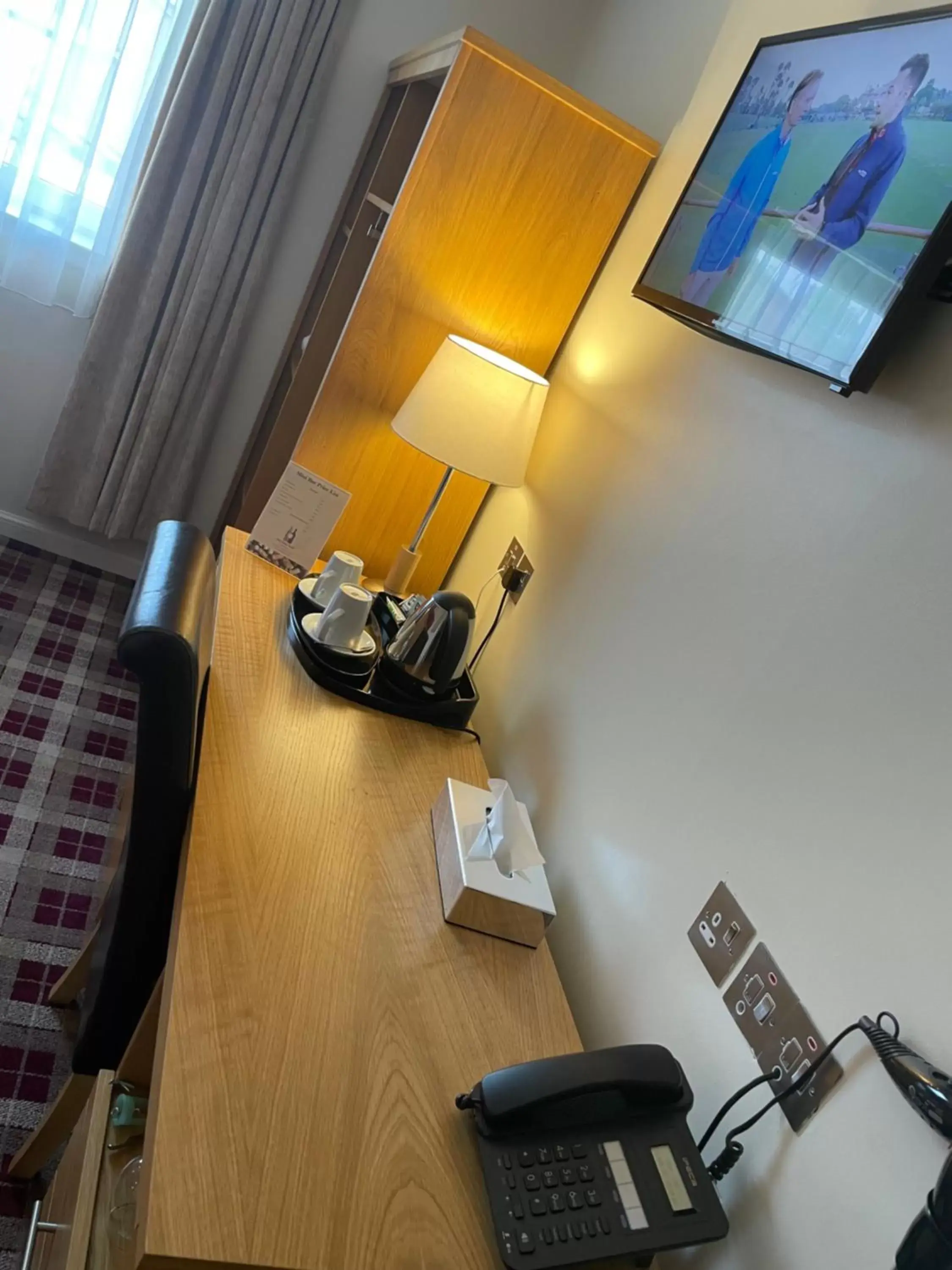 TV/Entertainment Center in 19th Hole Hotel, Carnoustie