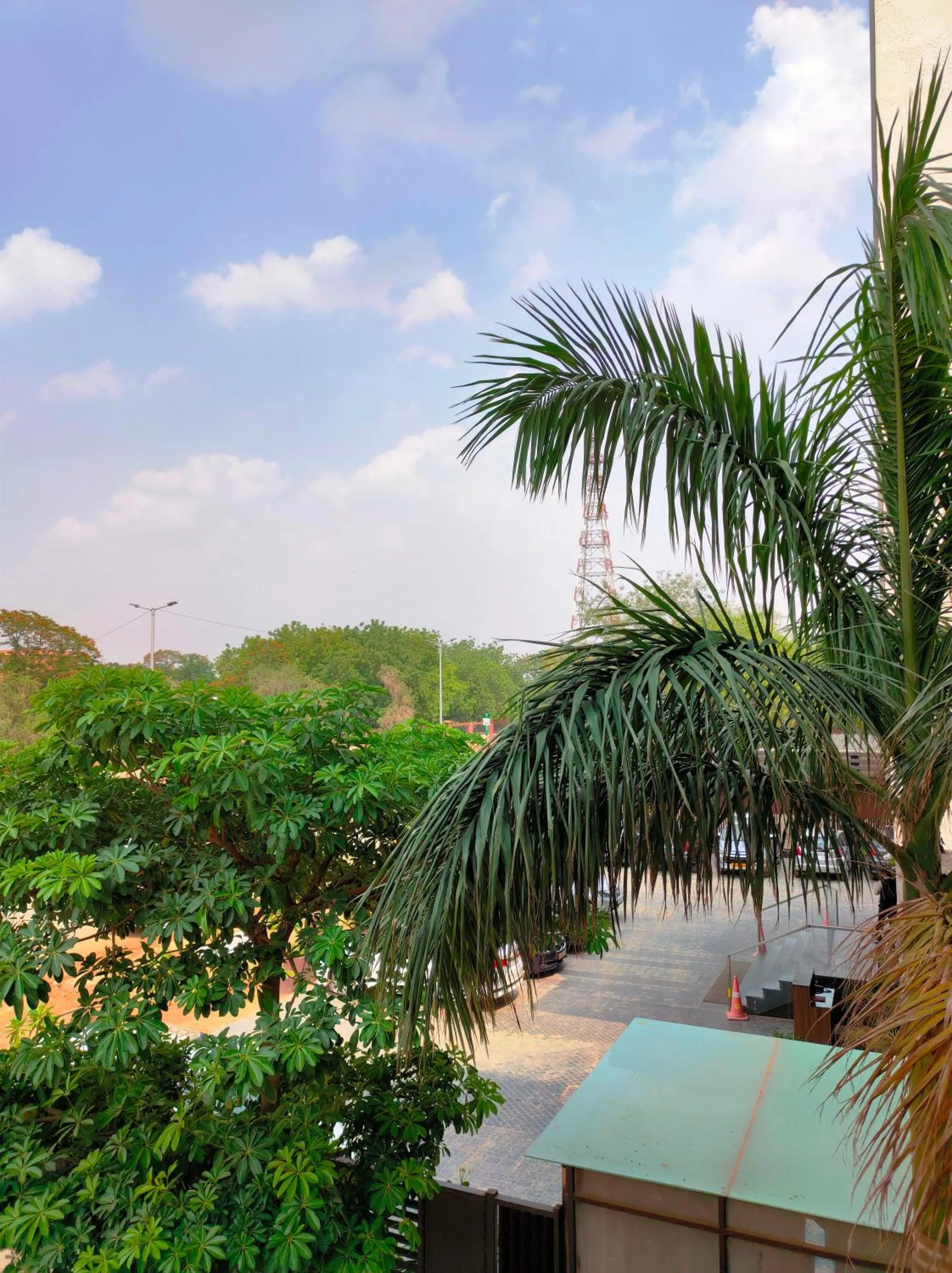 Garden view in Hotel Karan Vilas