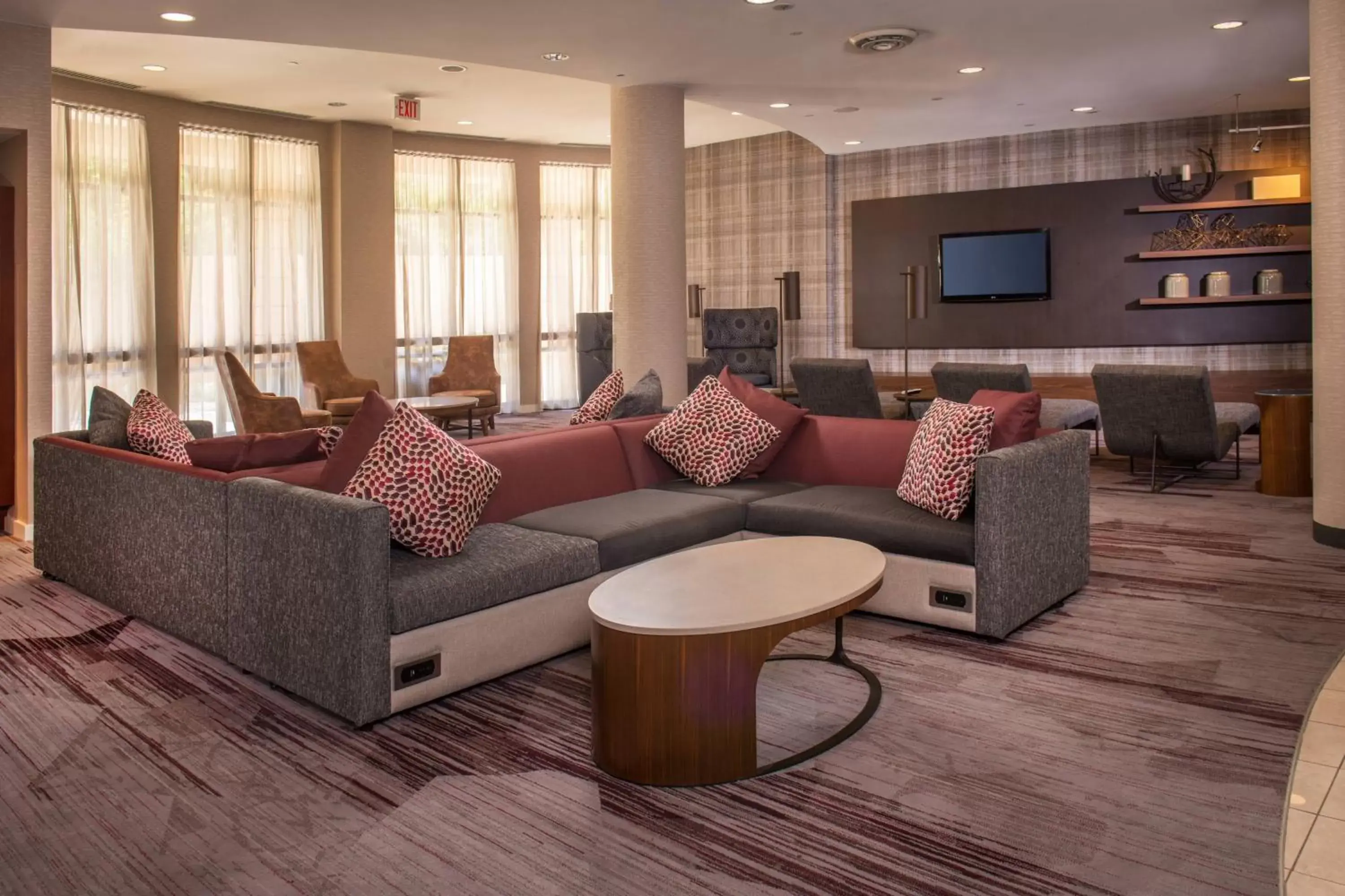 Lobby or reception, Seating Area in Courtyard Fort Meade BWI Business District