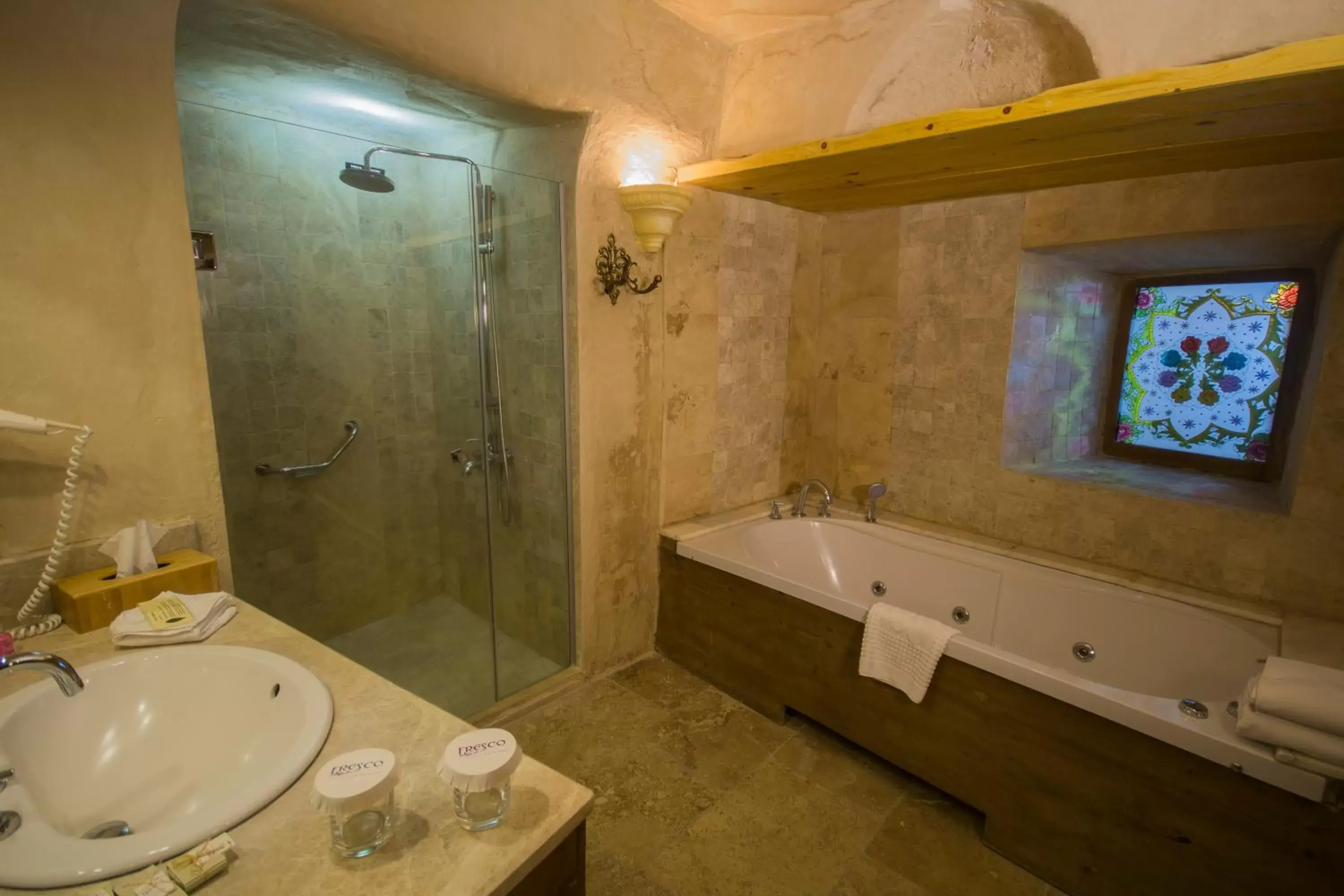 Bathroom in Fresco Cave Suites Cappadocia