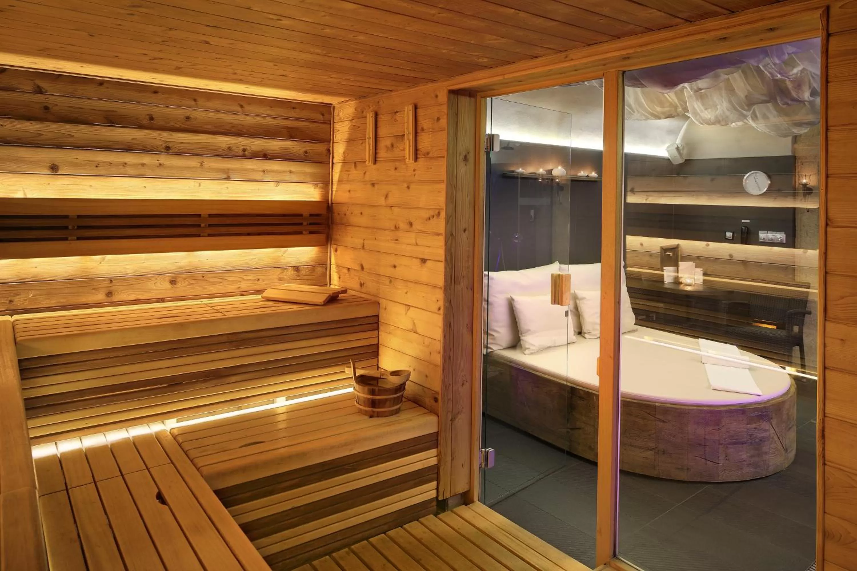 Sauna in Chateau St. Havel - Wellness Hotel
