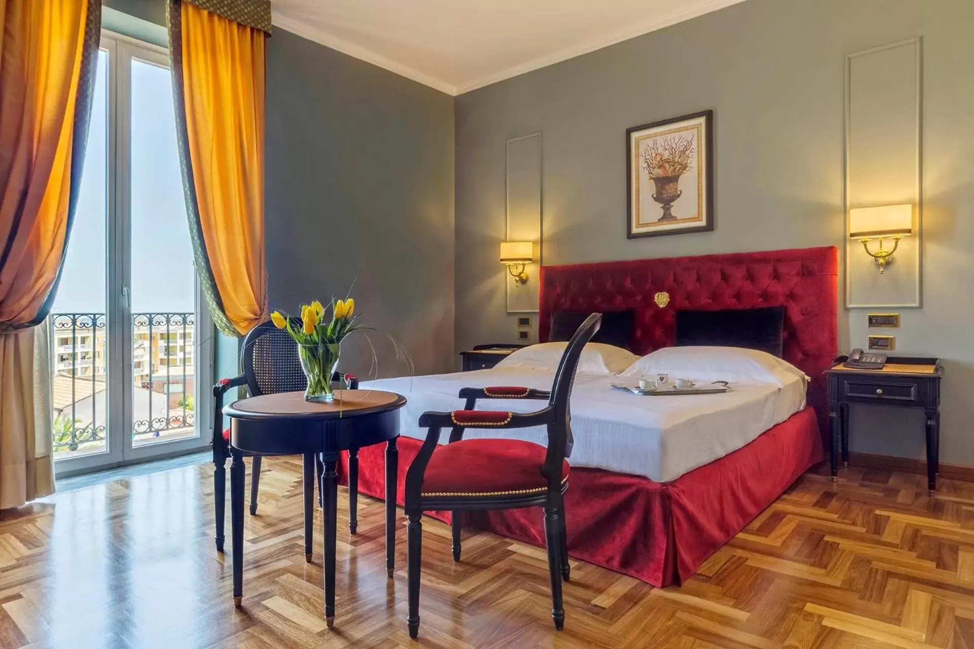 Bedroom, Bed in Grand Hotel Villa Politi