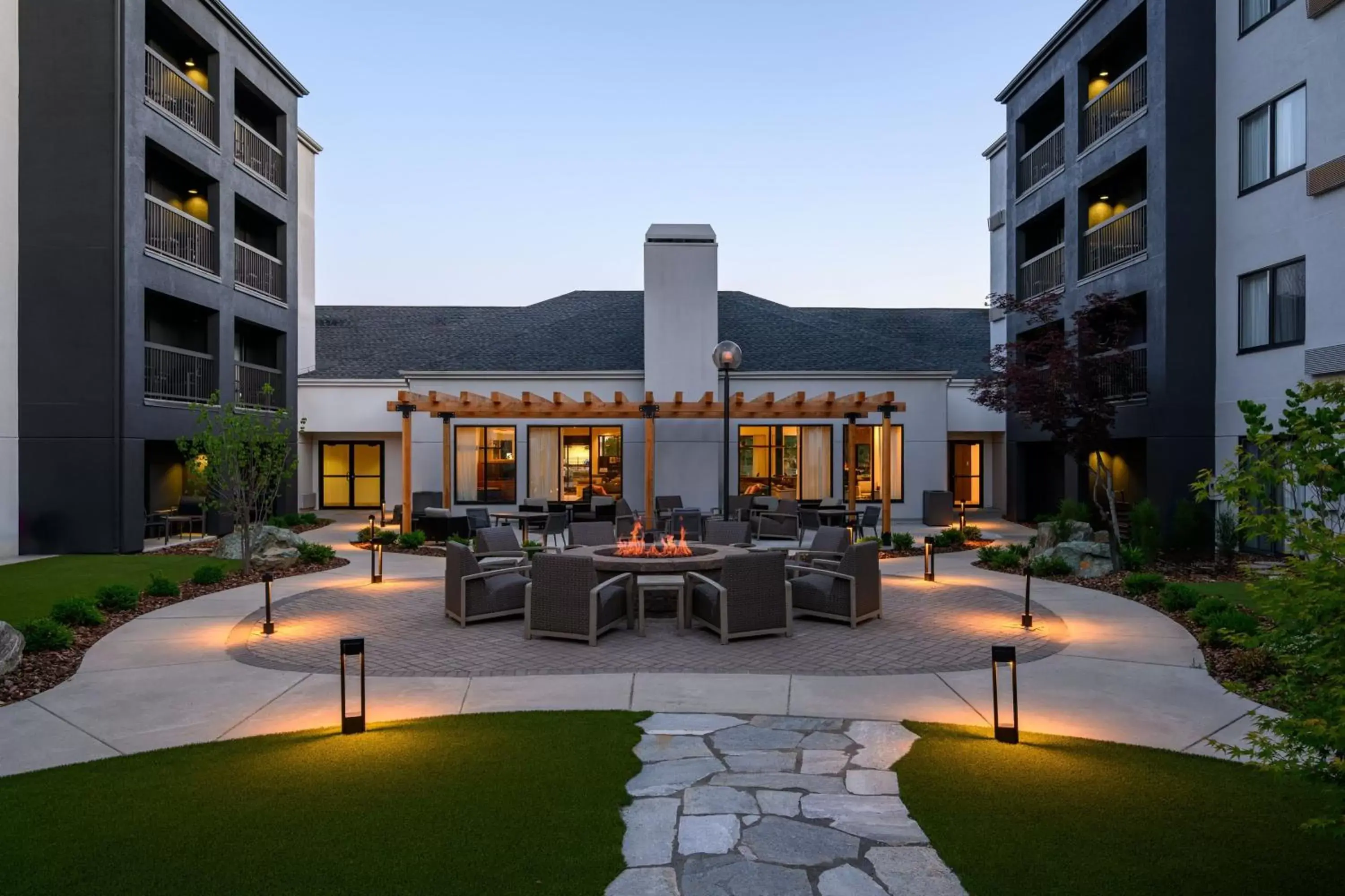 Property Building in Courtyard Boise Downtown